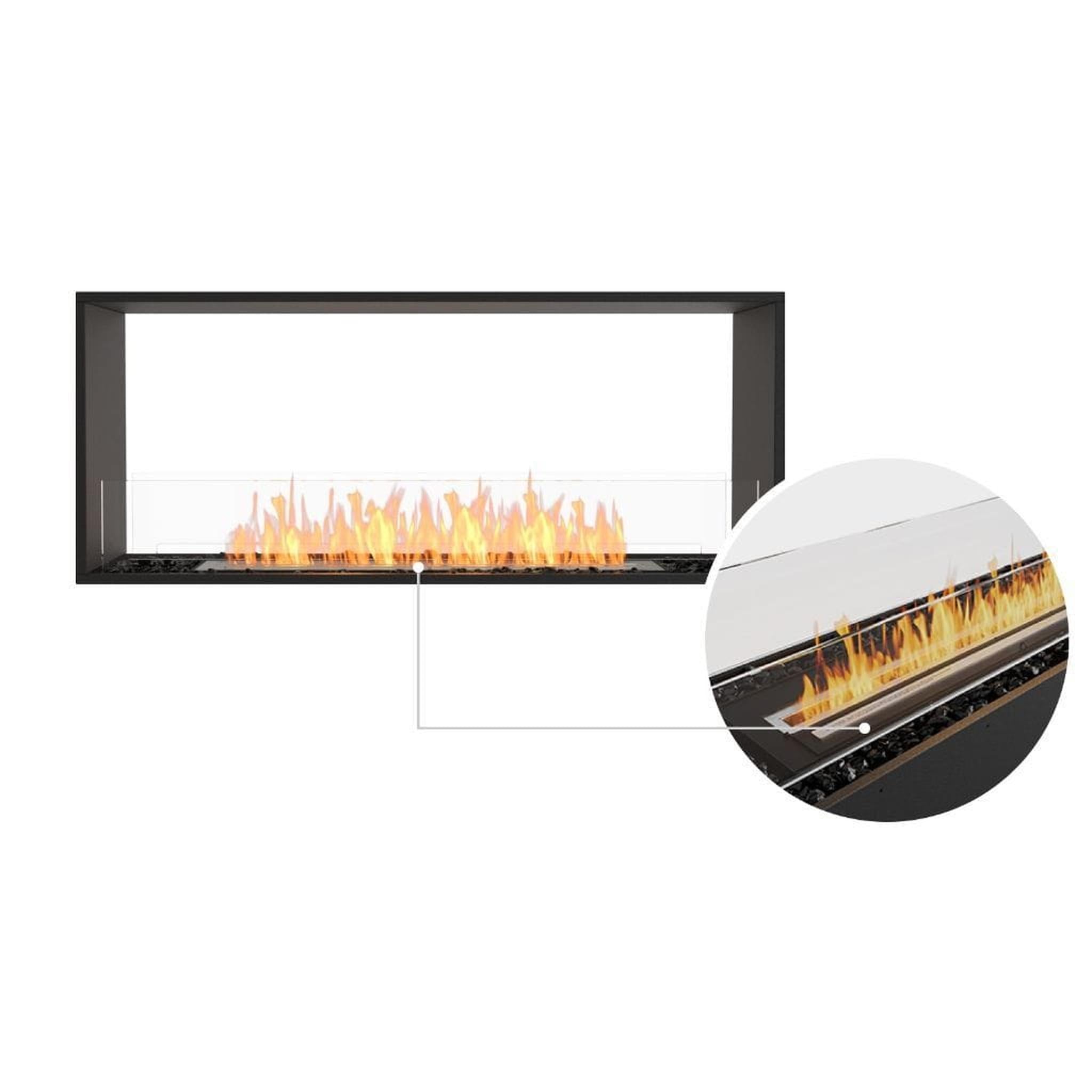 EcoSmart Fire 57" Flex 50DB Double Sided Ethanol Fireplace Insert with Adjustable Flame by Mad Design Group