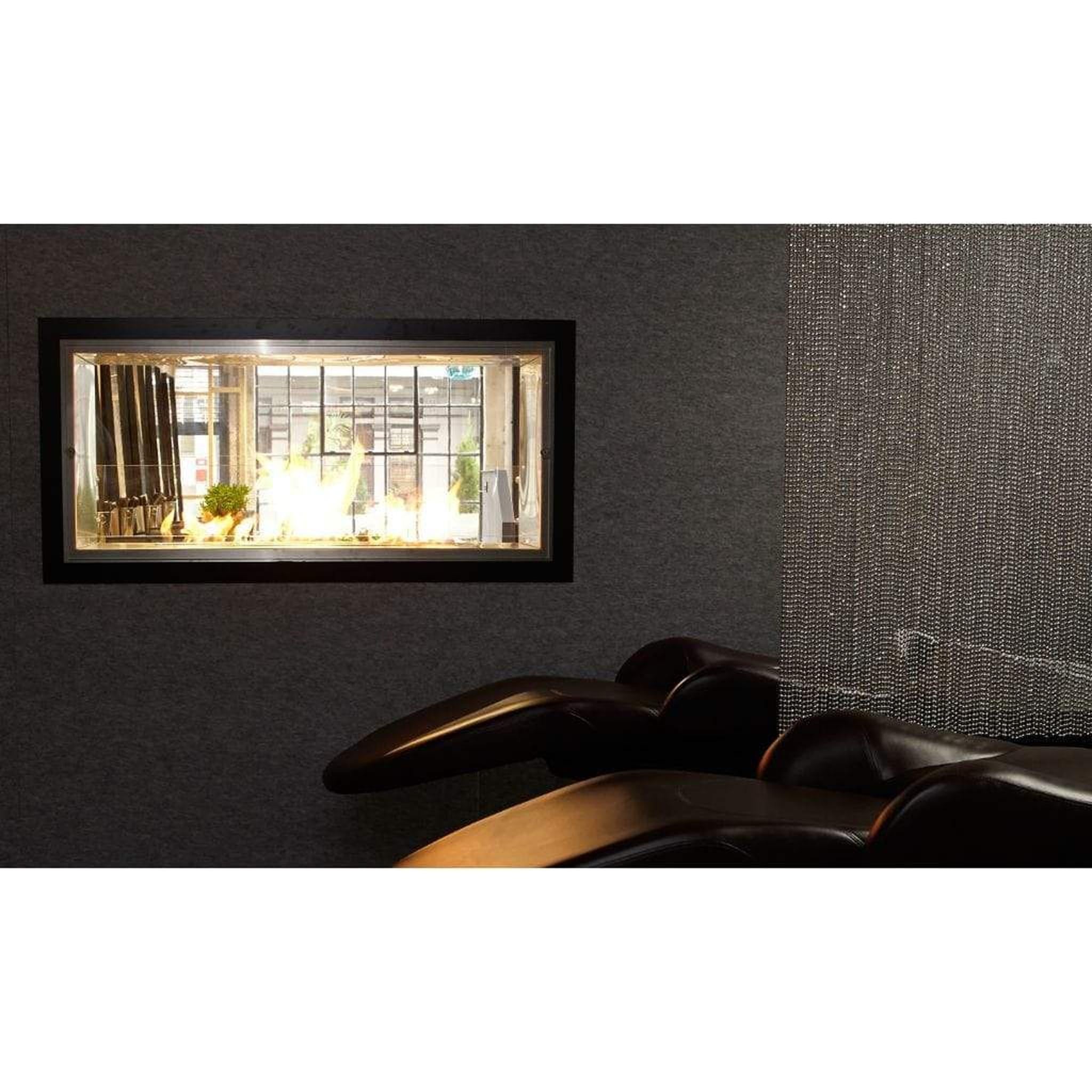 EcoSmart Fire 57" Flex 50DB Double Sided Ethanol Fireplace Insert with Adjustable Flame by Mad Design Group