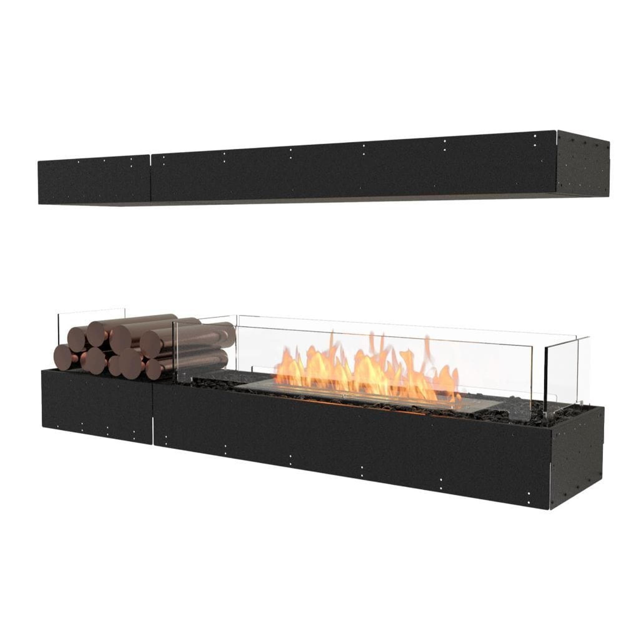 EcoSmart Fire 63" Flex 60IL Island Ethanol Fireplace Insert with Decorative Box and Adjustable Flame by Mad Design Group