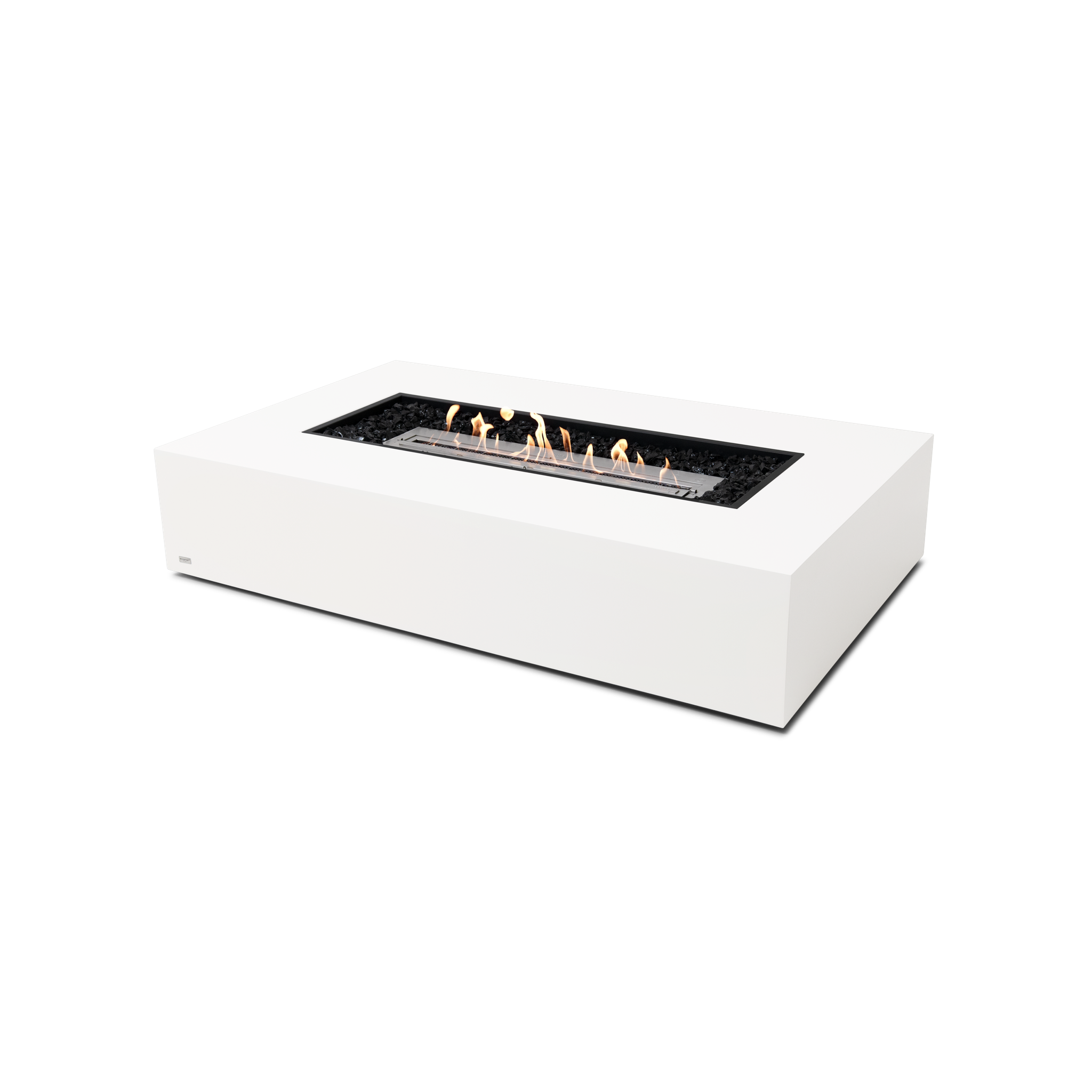 EcoSmart Fire 65" Wharf 65 Indoor/Outdoor Fire Pit Table with Ethanol Burner – Handcrafted Concrete Design by Mad Design Group