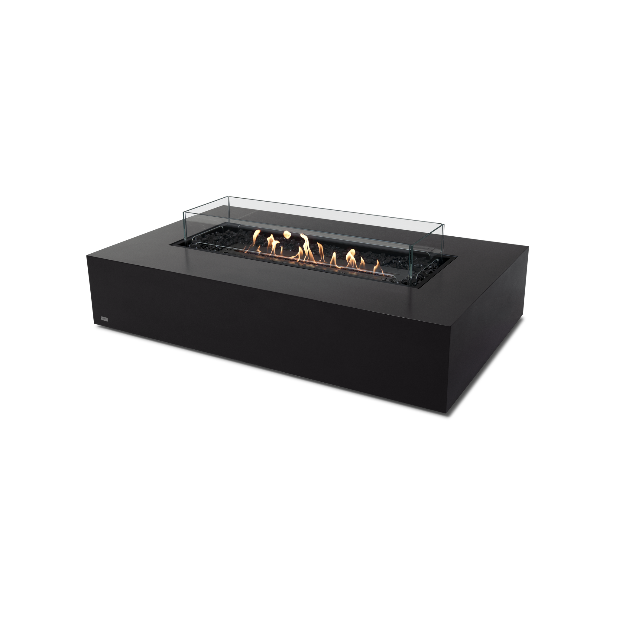 EcoSmart Fire 65" Wharf 65 Indoor/Outdoor Fire Pit Table with Ethanol Burner – Handcrafted Concrete Design by Mad Design Group
