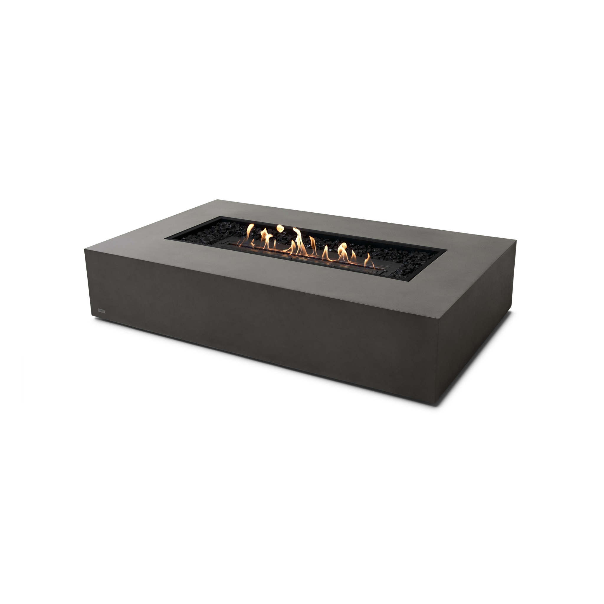 EcoSmart Fire 65" Wharf 65 Indoor/Outdoor Fire Pit Table with Ethanol Burner – Handcrafted Concrete Design by Mad Design Group