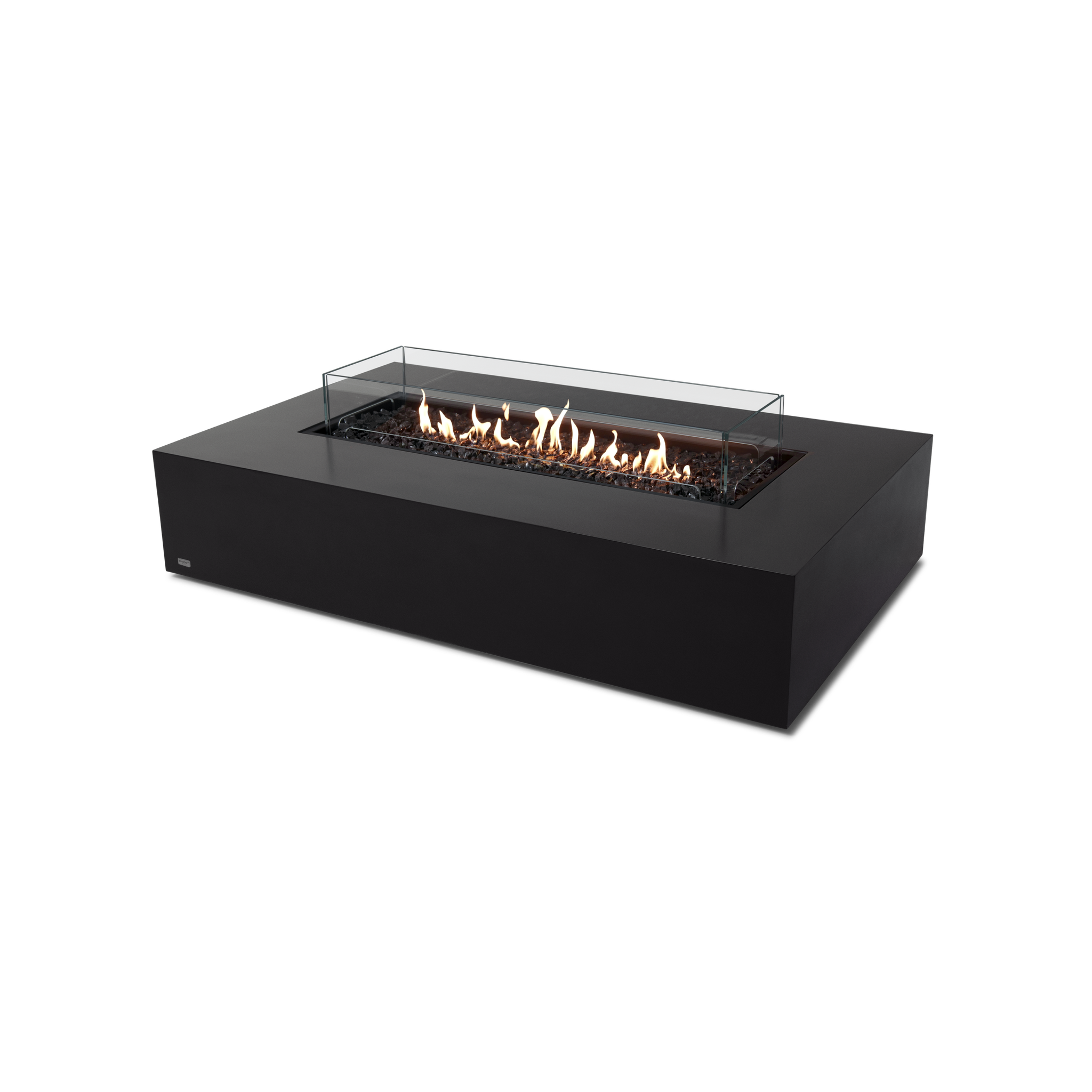 EcoSmart Fire 65" Wharf 65 Outdoor Fire Pit Table with Gas LP/NG Burner – Handcrafted Concrete Design by Mad Design Group