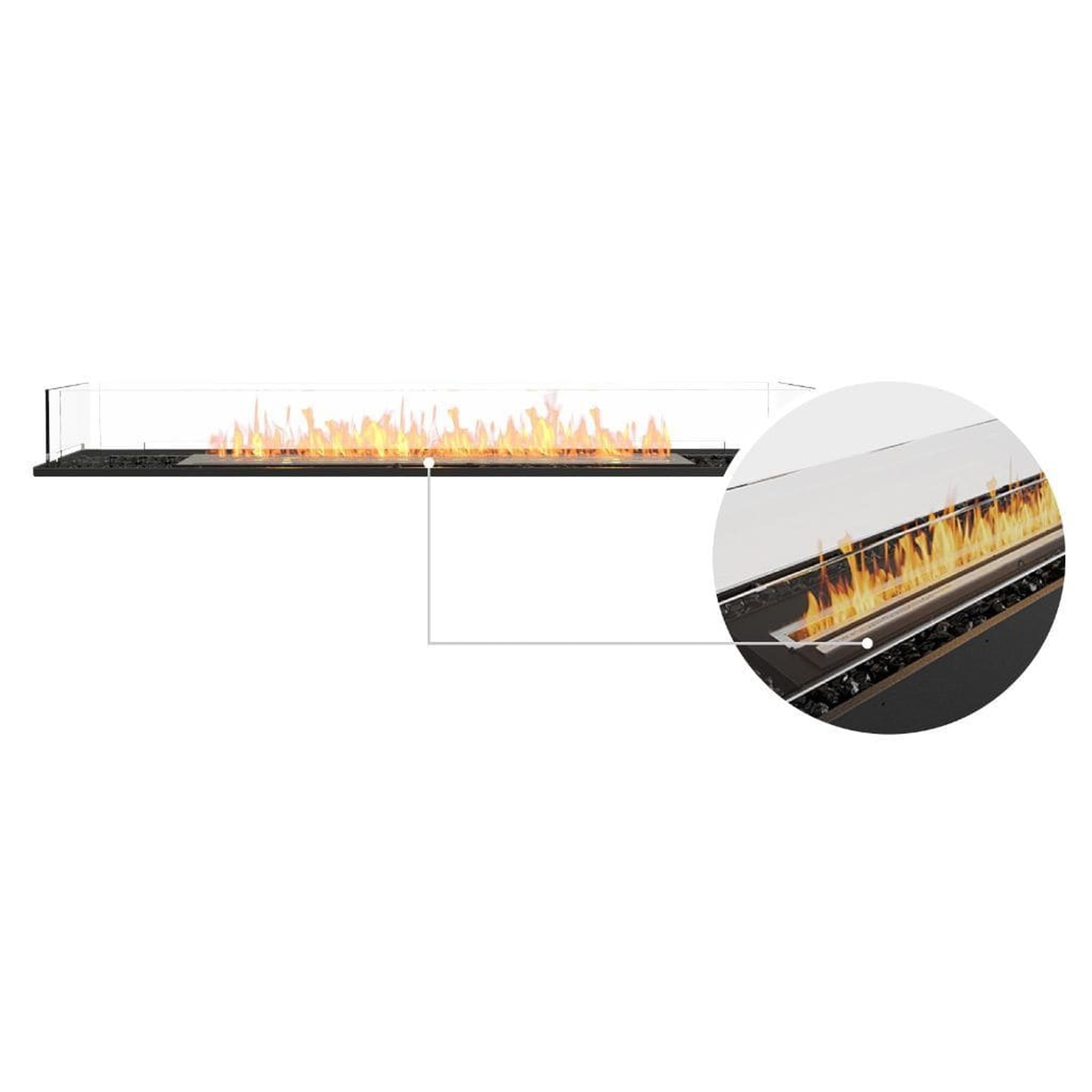 EcoSmart Fire 71" Flex 68BN Bench See-Through Ethanol Fireplace Insert by Mad Design Group