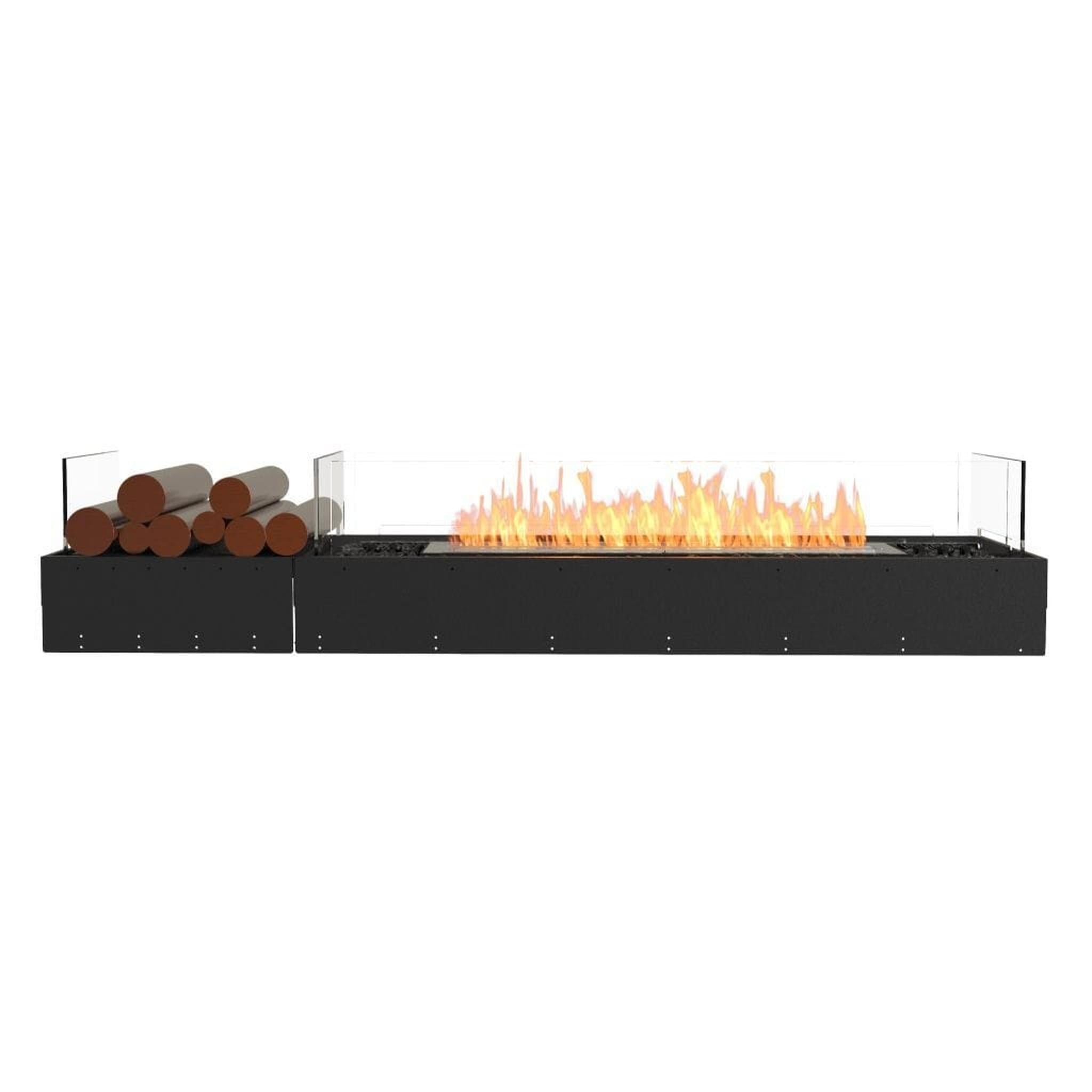 EcoSmart Fire 71" Flex 68BN Bench See-Through Fireplace Insert with Decorative Box by Mad Design Group