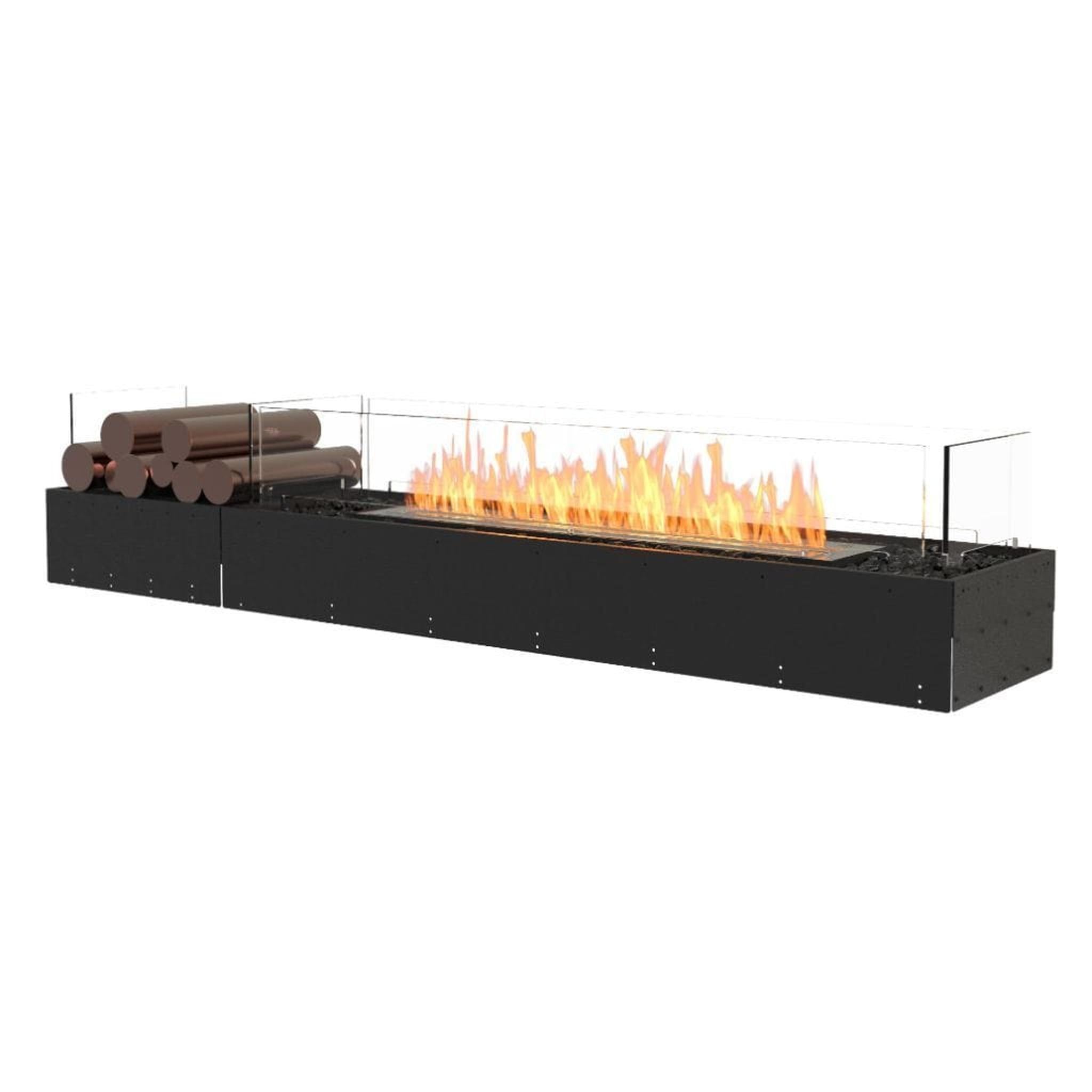 EcoSmart Fire 71" Flex 68BN Bench See-Through Fireplace Insert with Decorative Box by Mad Design Group
