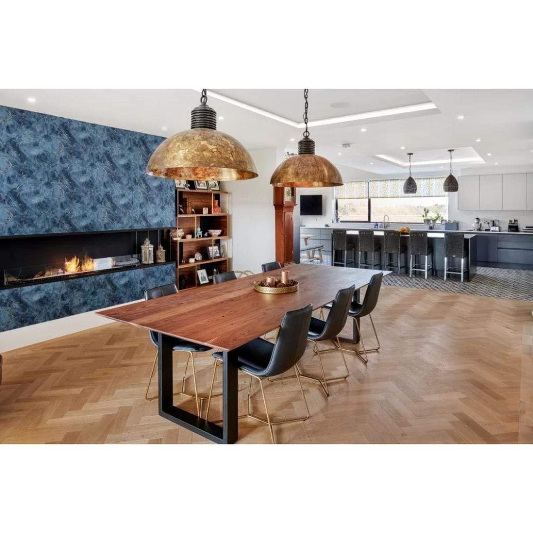 EcoSmart Fire 71" Flex 68BY Bay Ethanol Fireplace Insert with Decorative Box and Adjustable Flame by Mad Design Group