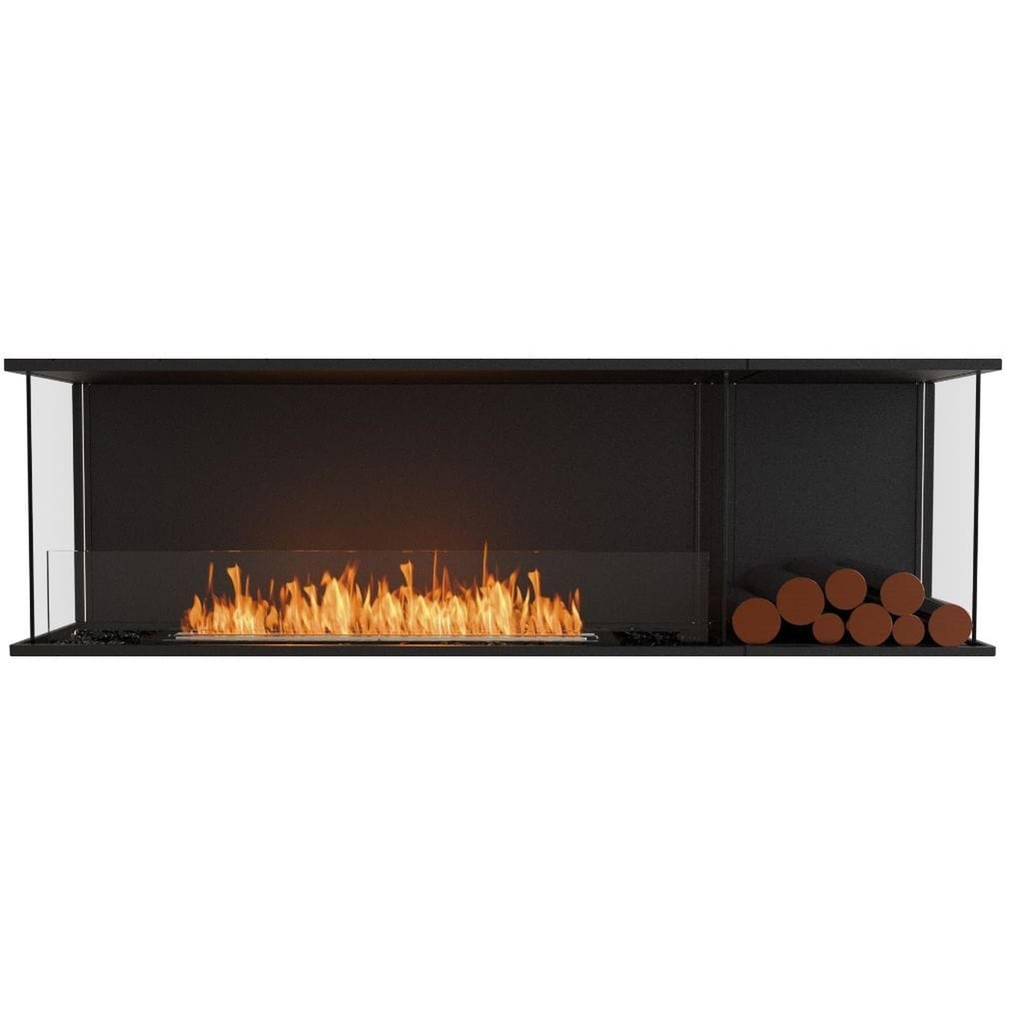 EcoSmart Fire 71" Flex 68BY Bay Ethanol Fireplace Insert with Decorative Box and Adjustable Flame by Mad Design Group