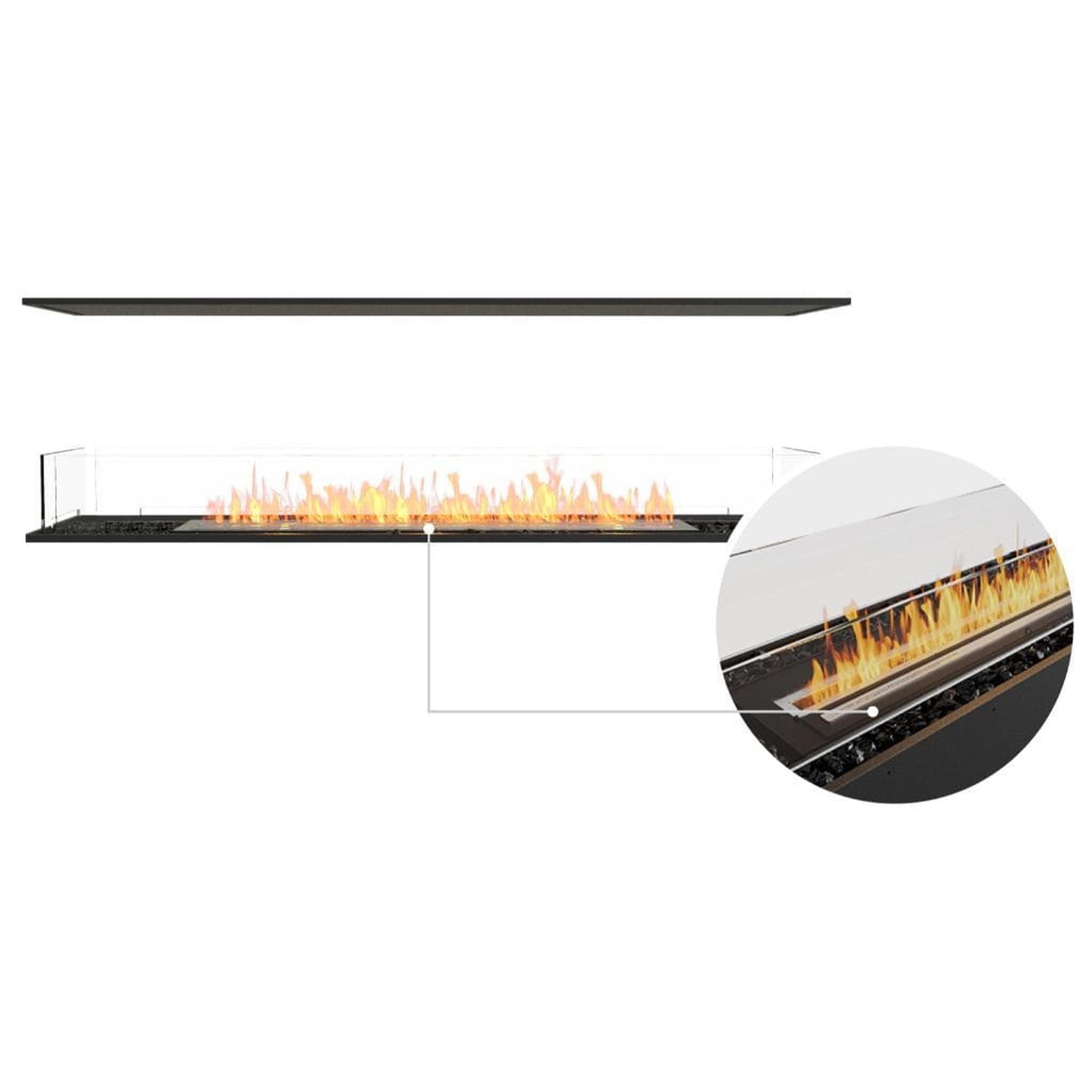 EcoSmart Fire 71" Flex 68IL Island Ethanol Fireplace Insert with Adjustable Flame by Mad Design Group