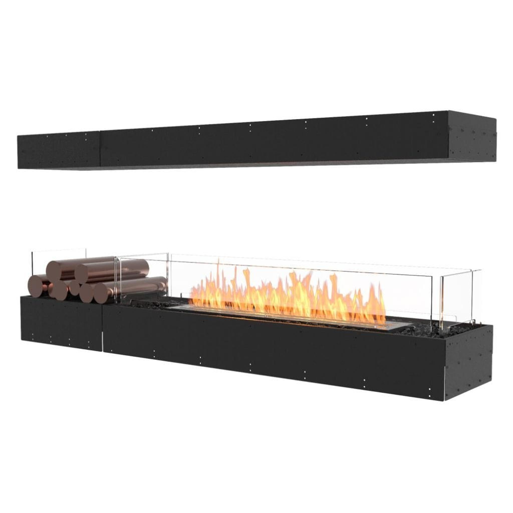 EcoSmart Fire 71" Flex 68IL Island Ethanol Fireplace Insert with Decorative Box and Adjustable Flame by Mad Design Group