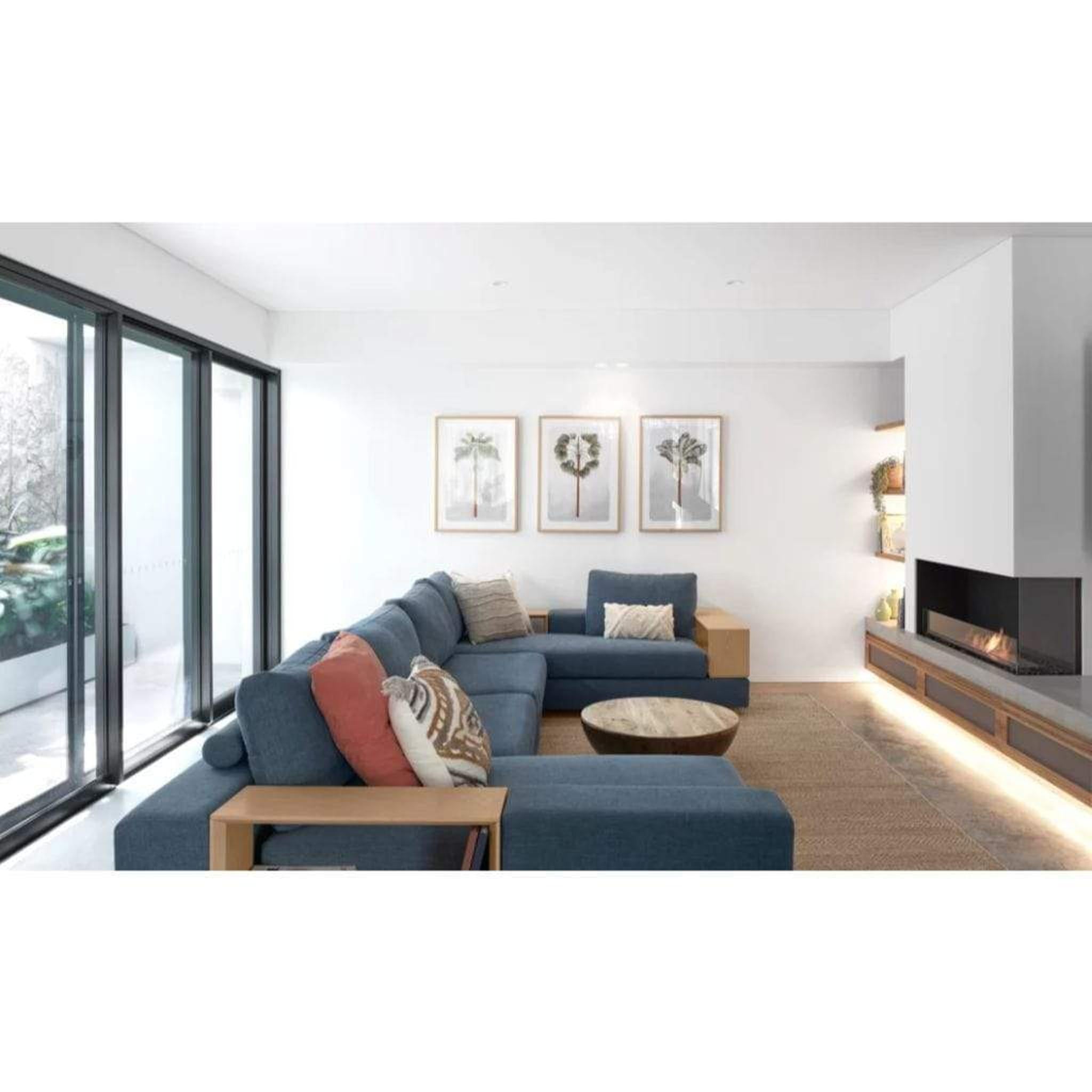 EcoSmart Fire Flex 68LC/68RC 73" Ethanol Fireplace Insert with Decorative Box and Adjustable Flame by Mad Design Group