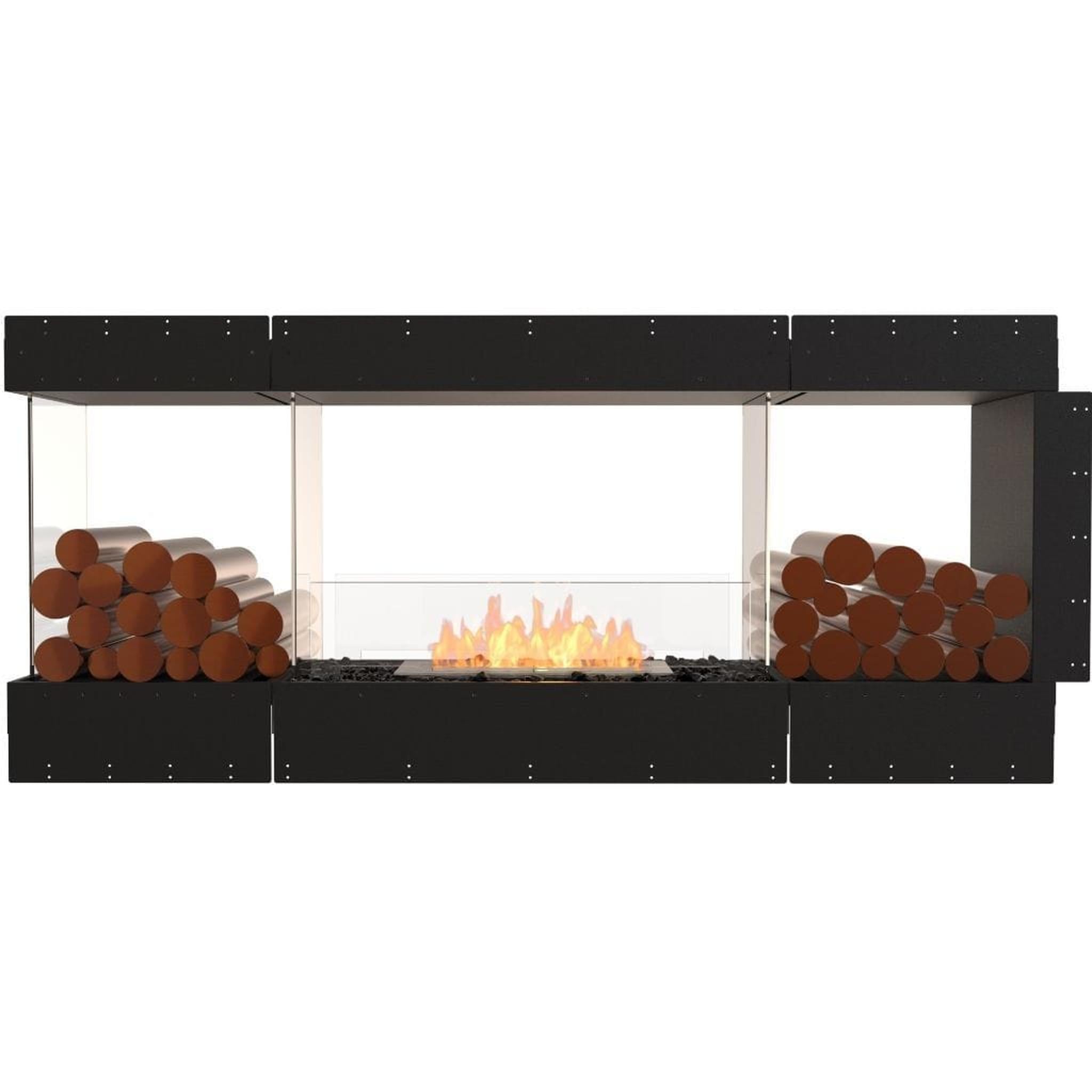 EcoSmart Fire 73" Flex 68PN Peninsula Ethanol Fireplace Insert with Decorative Box and Adjustable Flame by Mad Design Group