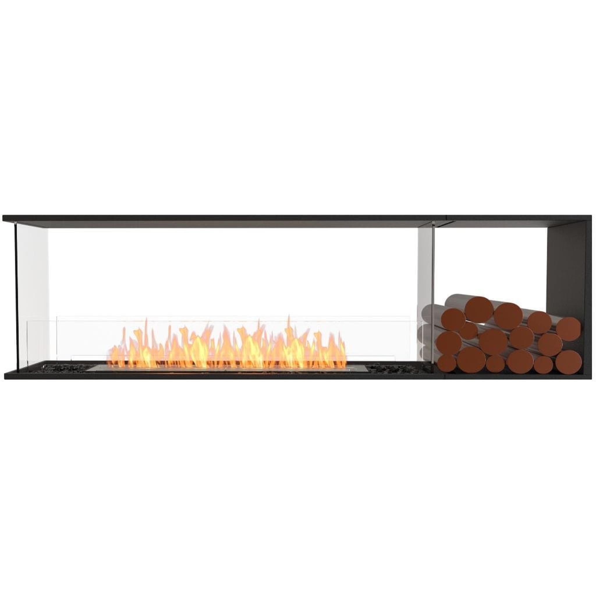 EcoSmart Fire 73" Flex 68PN Peninsula Ethanol Fireplace Insert with Decorative Box and Adjustable Flame by Mad Design Group