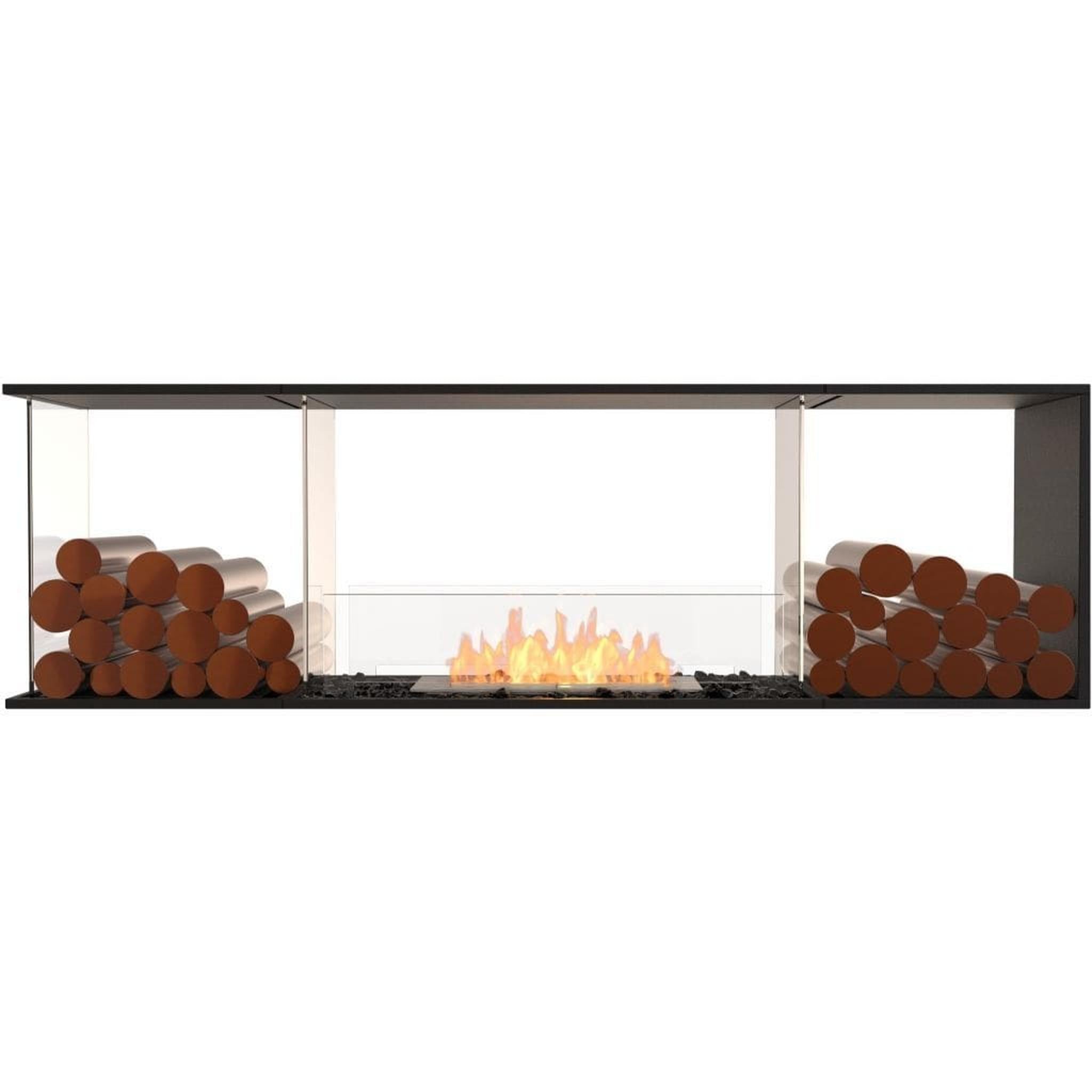 EcoSmart Fire 73" Flex 68PN Peninsula Ethanol Fireplace Insert with Decorative Box and Adjustable Flame by Mad Design Group