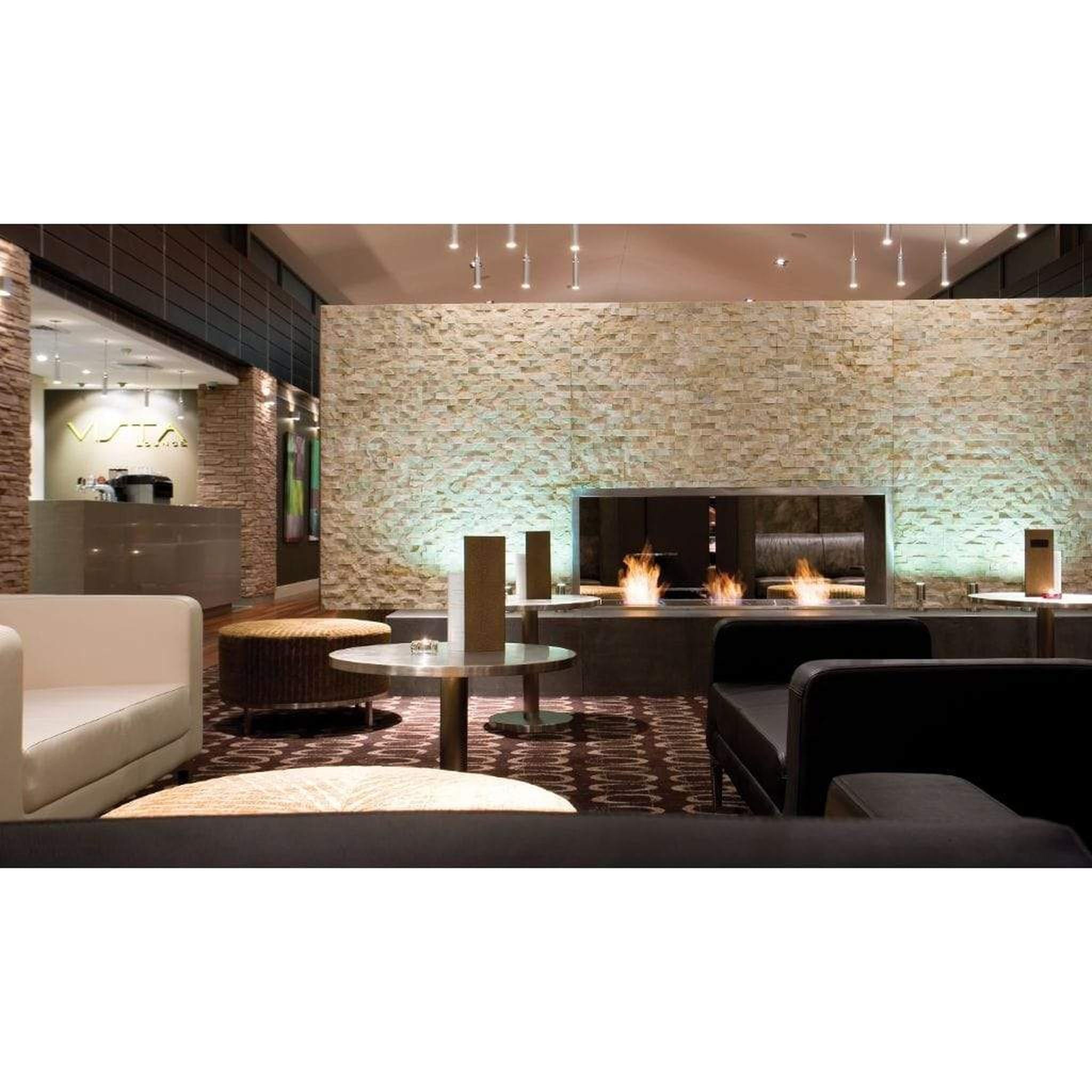 EcoSmart Fire 76" Flex 68DB Double Sided Ethanol Fireplace Insert with Adjustable Flame by Mad Design Group