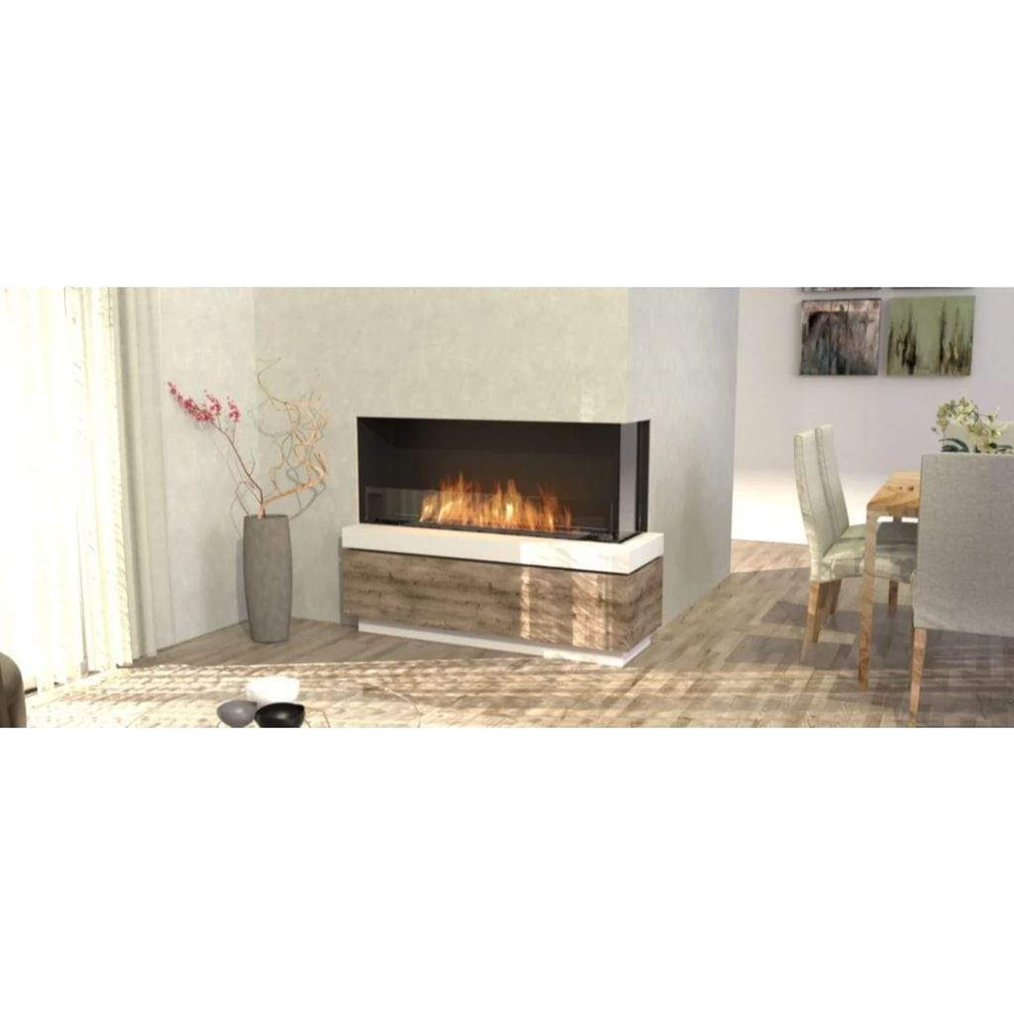 EcoSmart Fire Flex 78LC/78RC 83" Ethanol Fireplace Insert with Decorative Box and Adjustable Flame by Mad Design Group