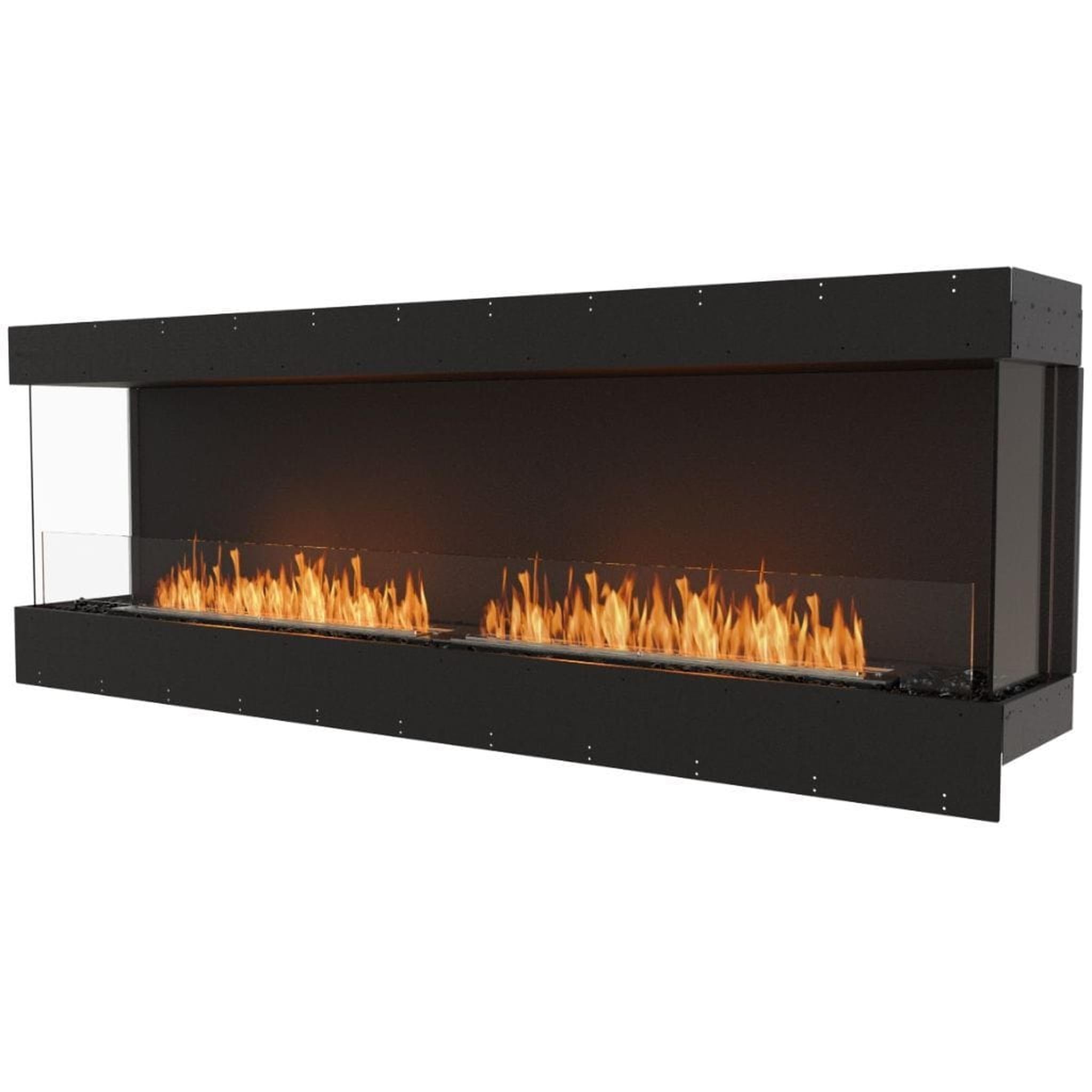 EcoSmart Fire 89" Flex 86BY Bay Ethanol Fireplace Insert with Adjustable Flame and Zero Clearance Design by Mad Design Group