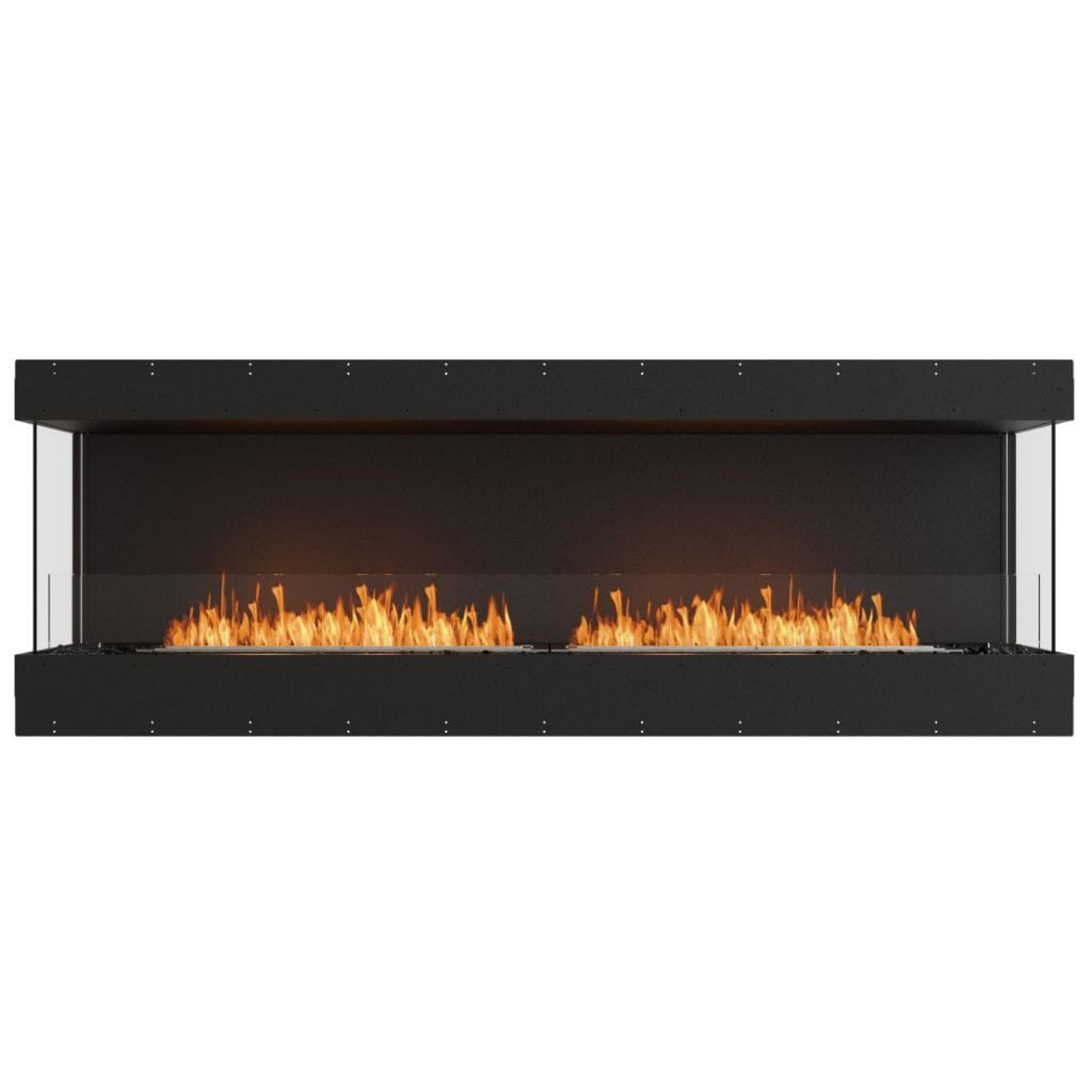 EcoSmart Fire 89" Flex 86BY Bay Ethanol Fireplace Insert with Adjustable Flame and Zero Clearance Design by Mad Design Group