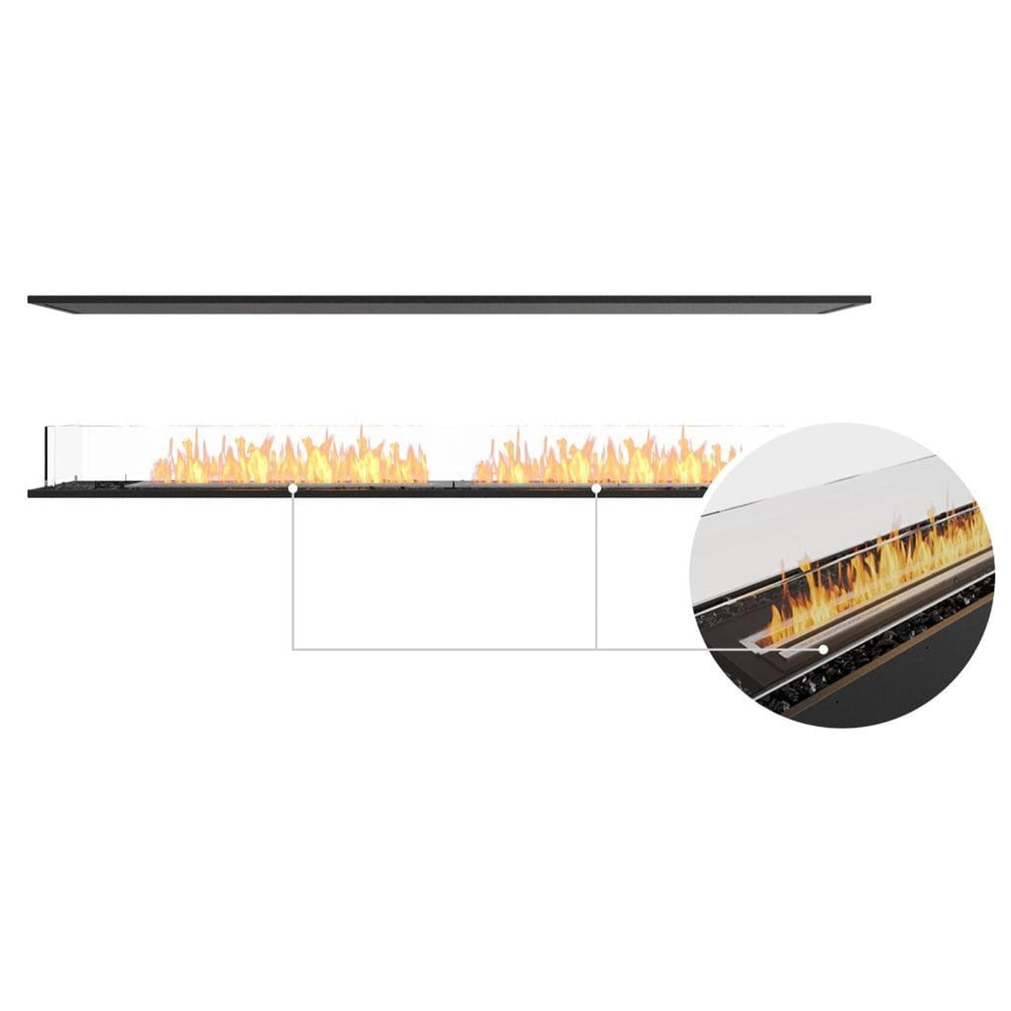 EcoSmart Fire 89" Flex 86IL Island Ethanol Fireplace Insert with Adjustable Flame by Mad Design Group