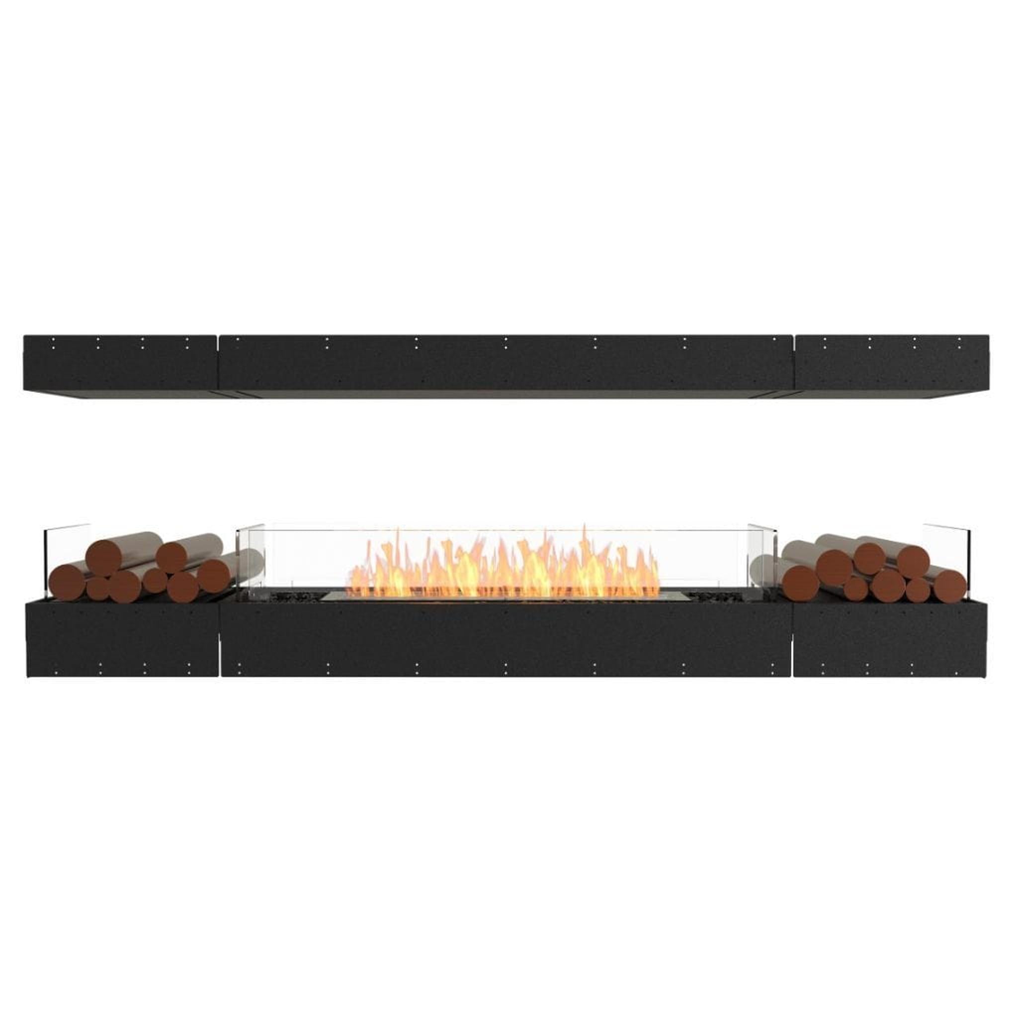 EcoSmart Fire 89" Flex 86IL Island Ethanol Fireplace Insert with Decorative Box and Adjustable Flame by Mad Design Group