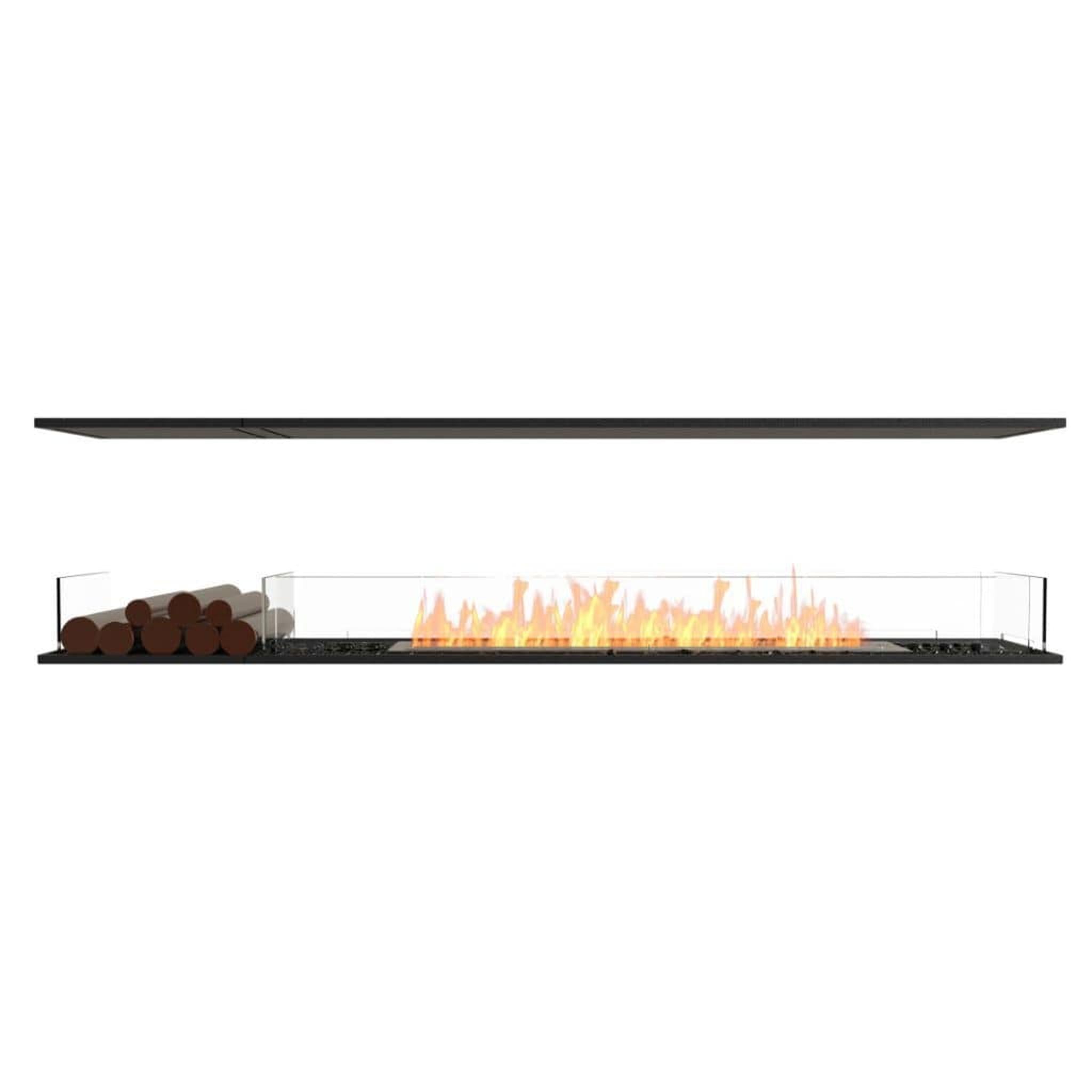 EcoSmart Fire 89" Flex 86IL Island Ethanol Fireplace Insert with Decorative Box and Adjustable Flame by Mad Design Group