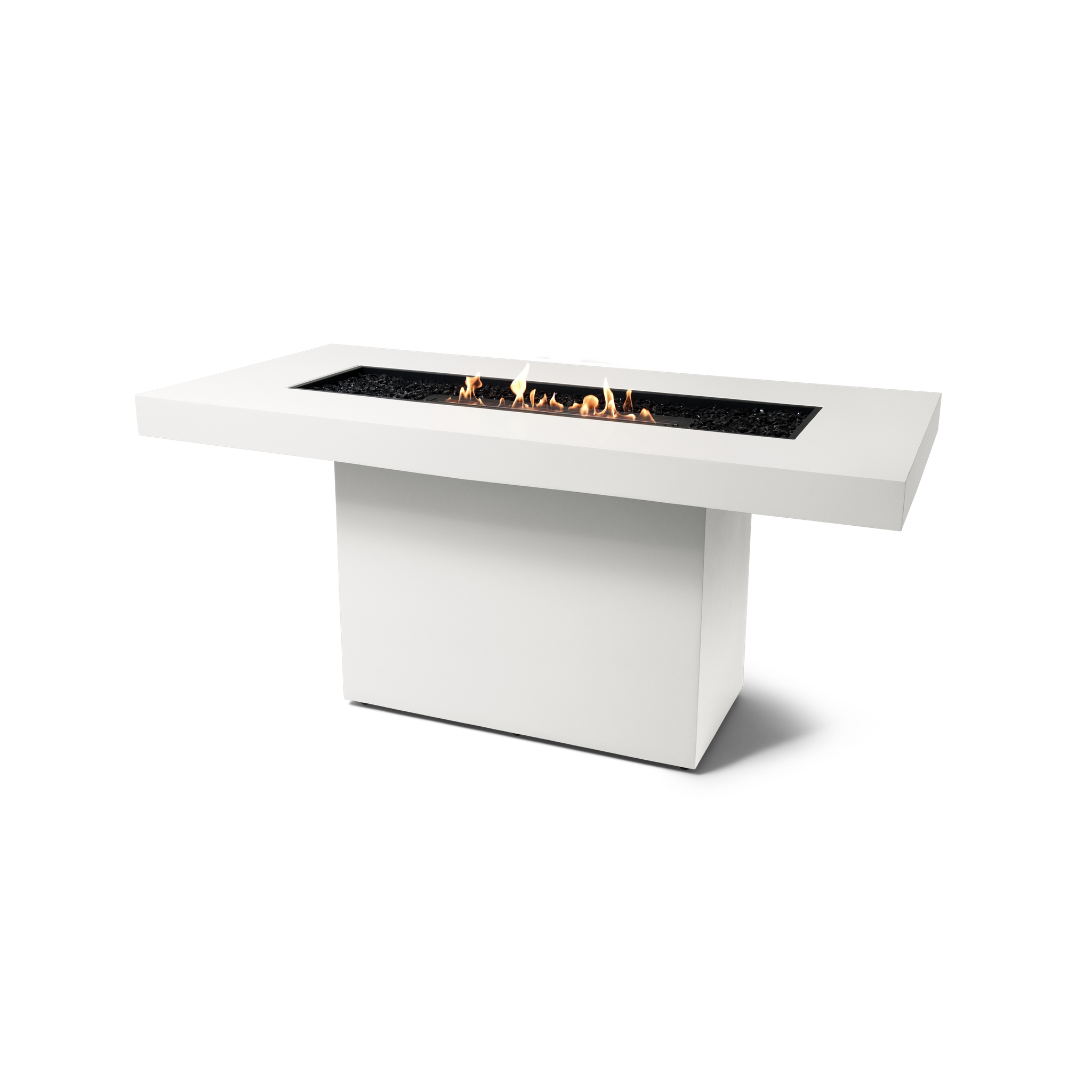 EcoSmart Fire 89" Gin 90 Bar Height Fire Pit Table with Ethanol Burner – Handcrafted Concrete Design by Mad Design Group