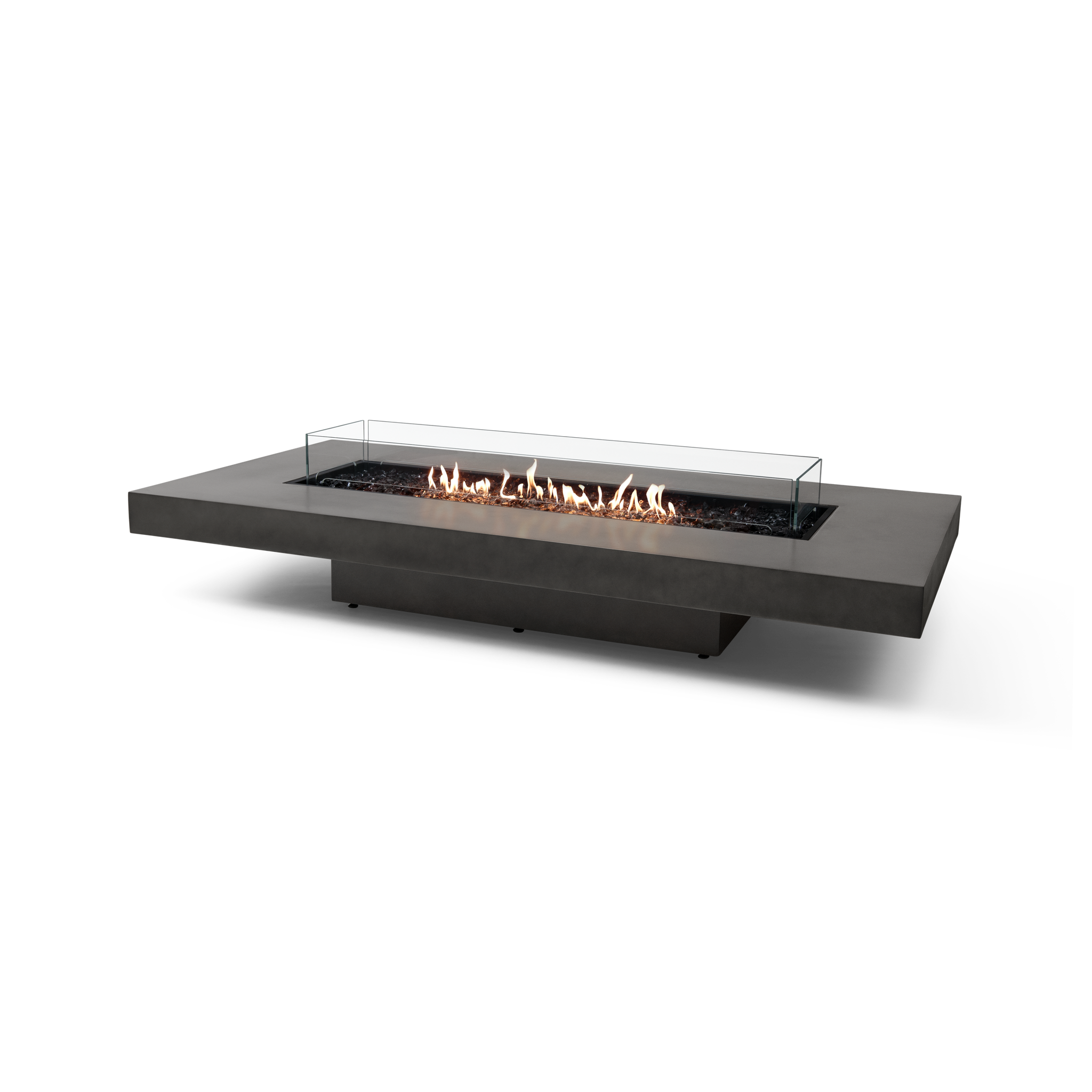 EcoSmart Fire 89" Gin 90 Low Height Fire Pit Table with Gas LP/NG Burner – G37 Gas Burner by Mad Design Group