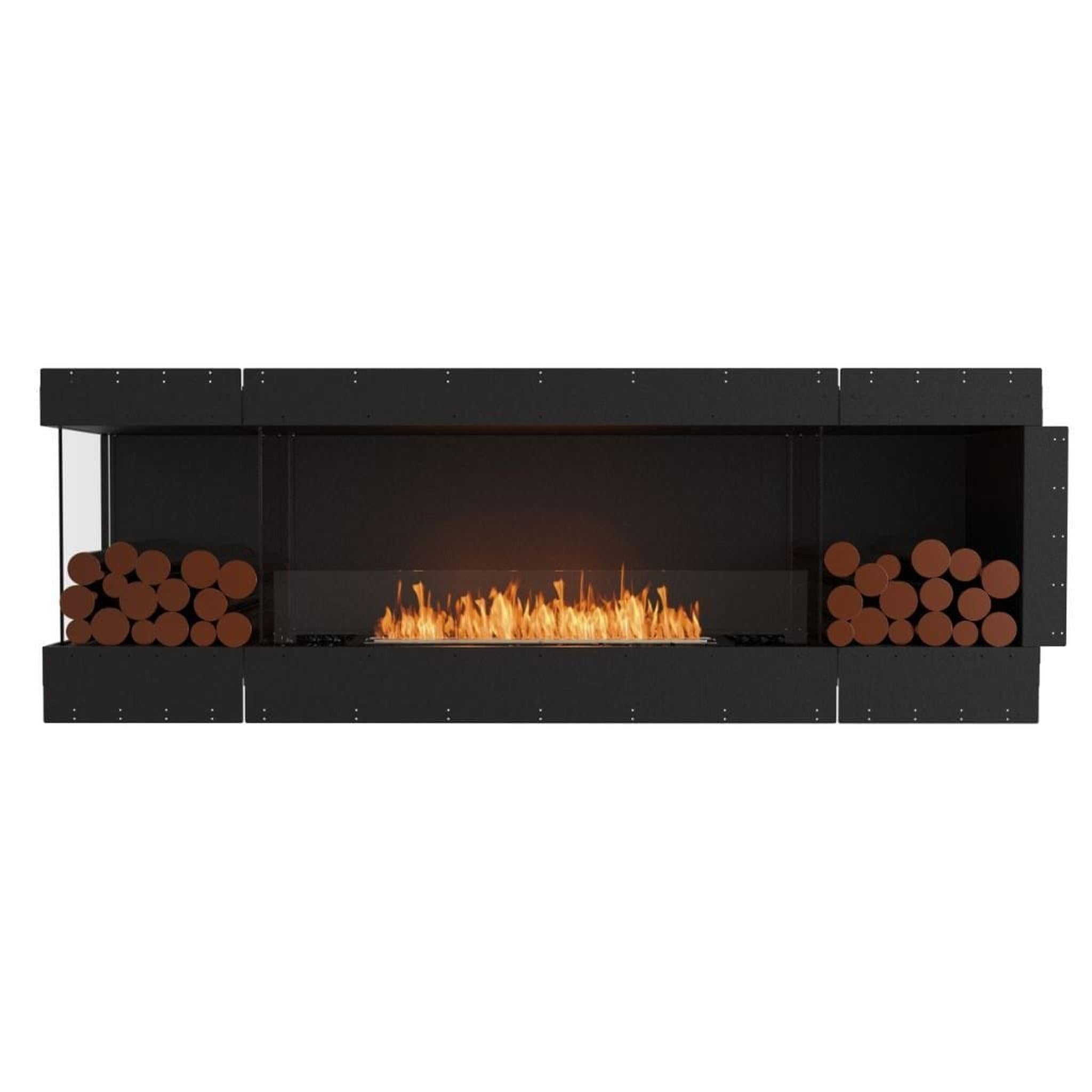 EcoSmart Fire Flex 86LC/86RC 91" Ethanol Fireplace Insert with Decorative Box and Adjustable Flame by Mad Design Group