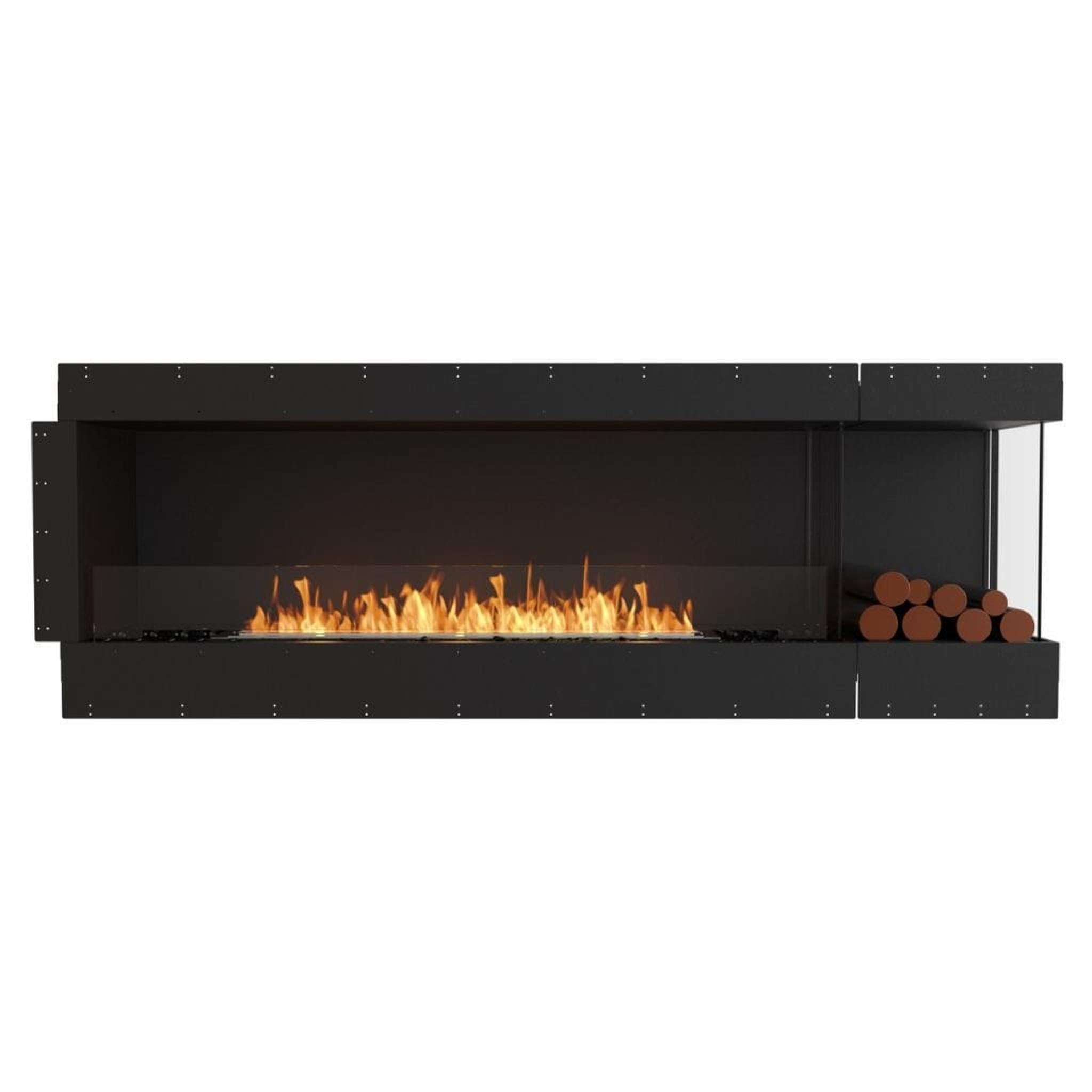 EcoSmart Fire Flex 86LC/86RC 91" Ethanol Fireplace Insert with Decorative Box and Adjustable Flame by Mad Design Group