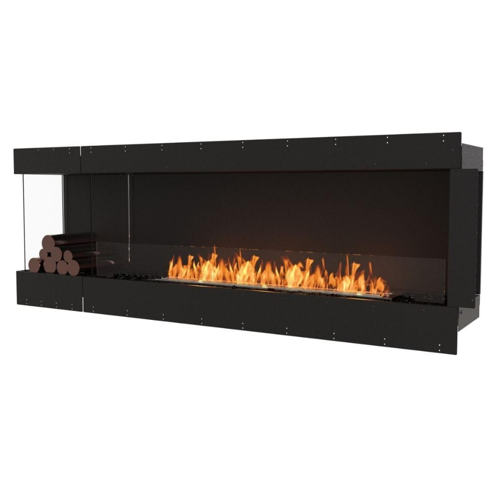 EcoSmart Fire Flex 86LC/86RC 91" Ethanol Fireplace Insert with Decorative Box and Adjustable Flame by Mad Design Group