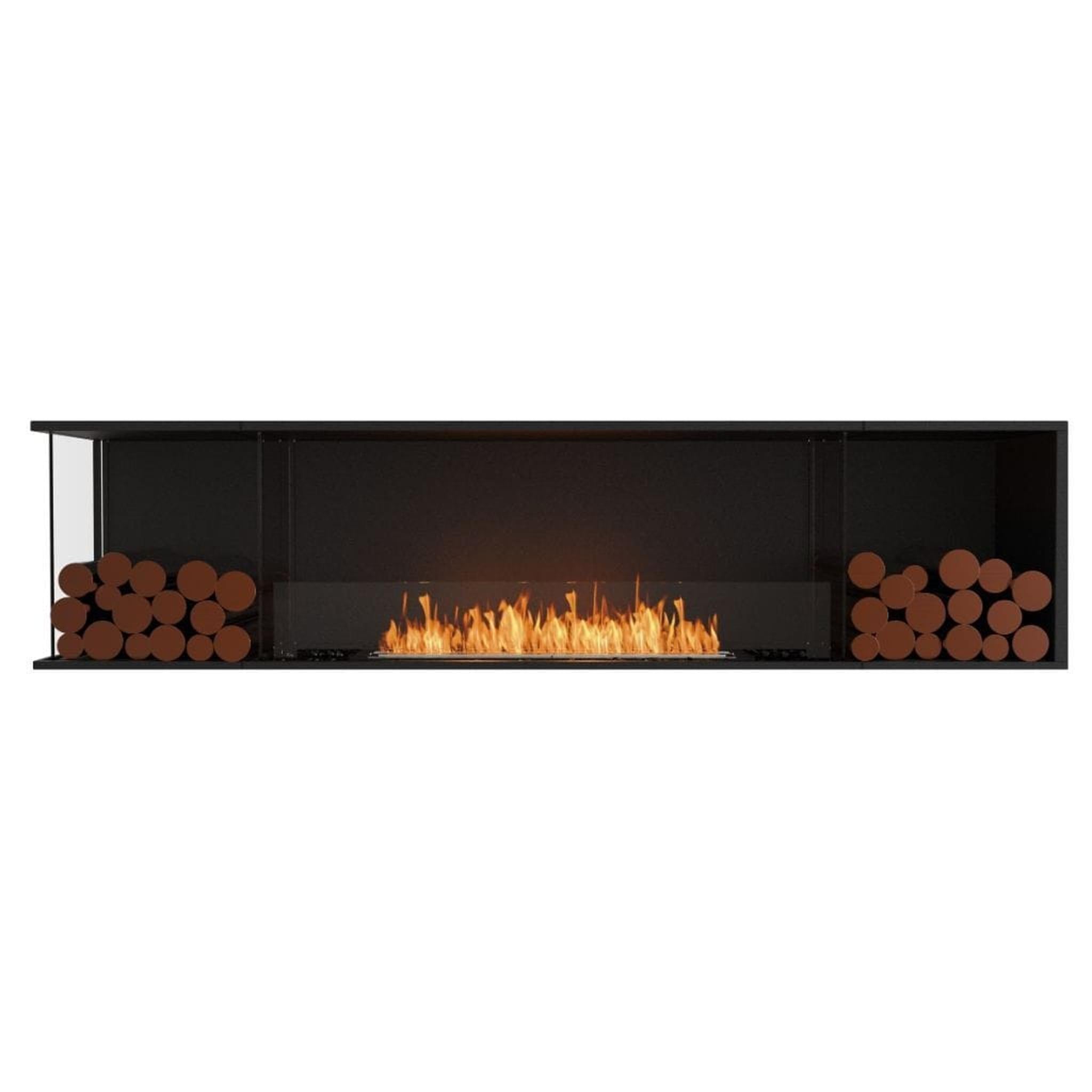EcoSmart Fire Flex 86LC/86RC 91" Ethanol Fireplace Insert with Decorative Box and Adjustable Flame by Mad Design Group