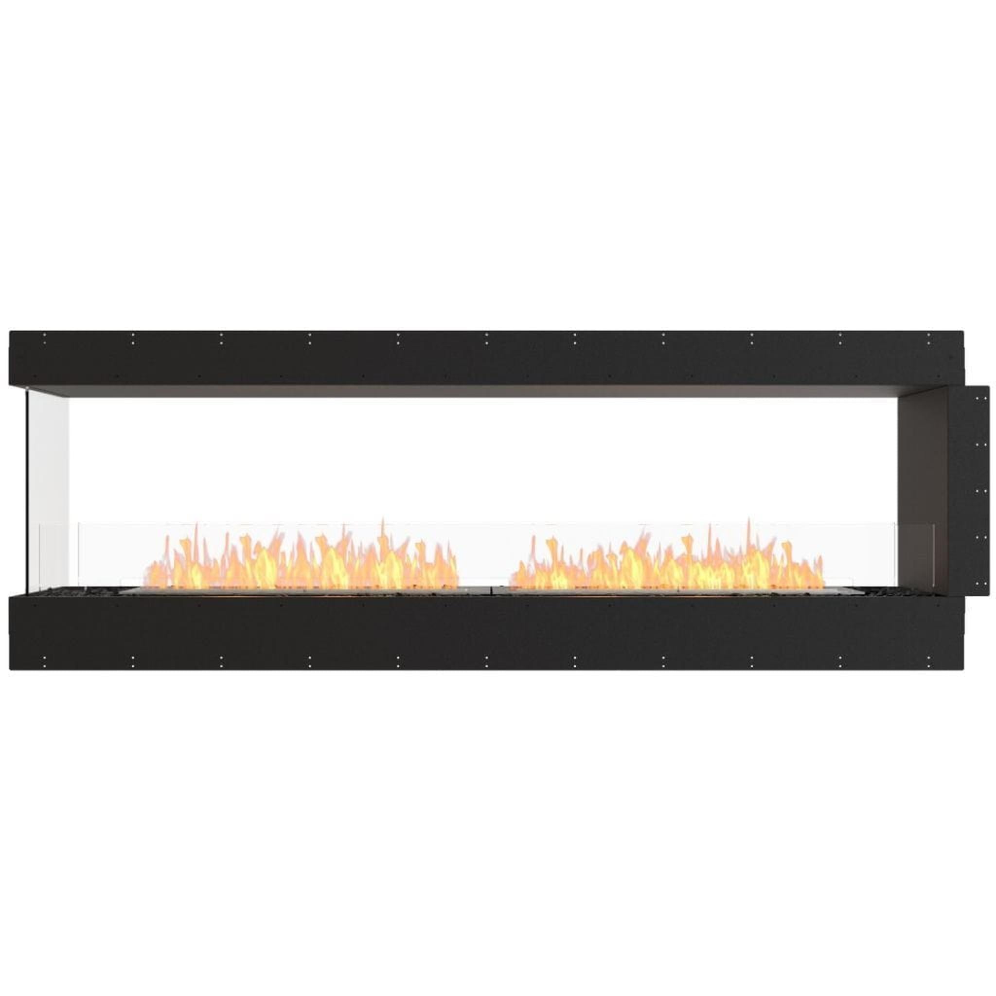 EcoSmart Fire 91" Flex 86PN Peninsula Ethanol Fireplace Insert with Dual Glass Windscreens by Mad Design Group