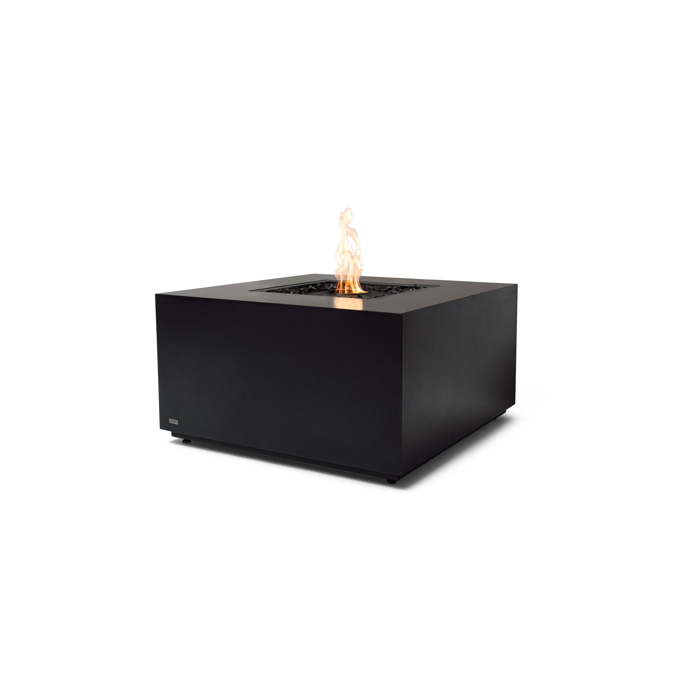 EcoSmart Fire Chaser 38" Graphite Outdoor Fire Pit Table with Black Burner and Dual Screen Options by Mad Design Group