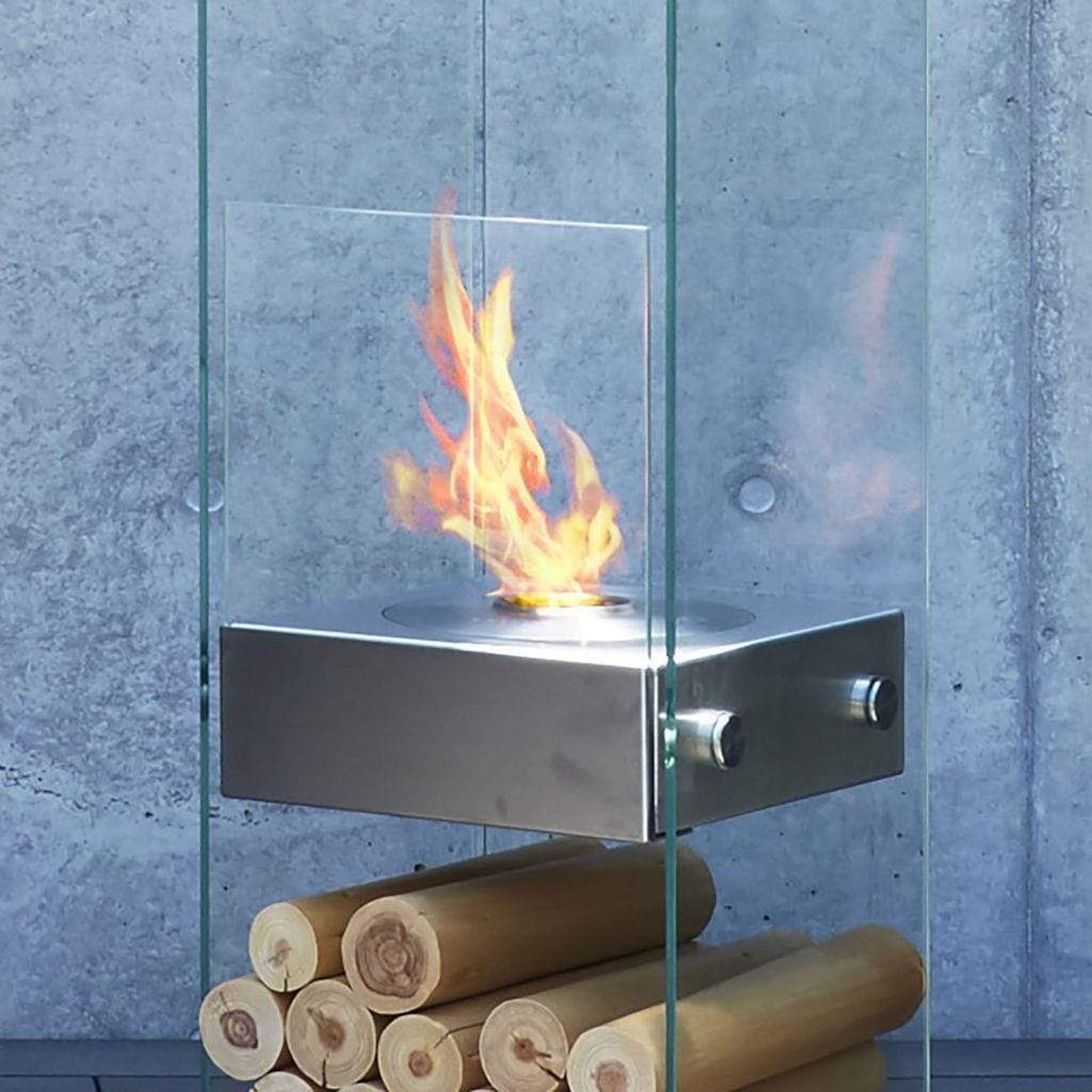 EcoSmart Fire Ghost Toughened Glass Fire Screen by Mad Design Group
