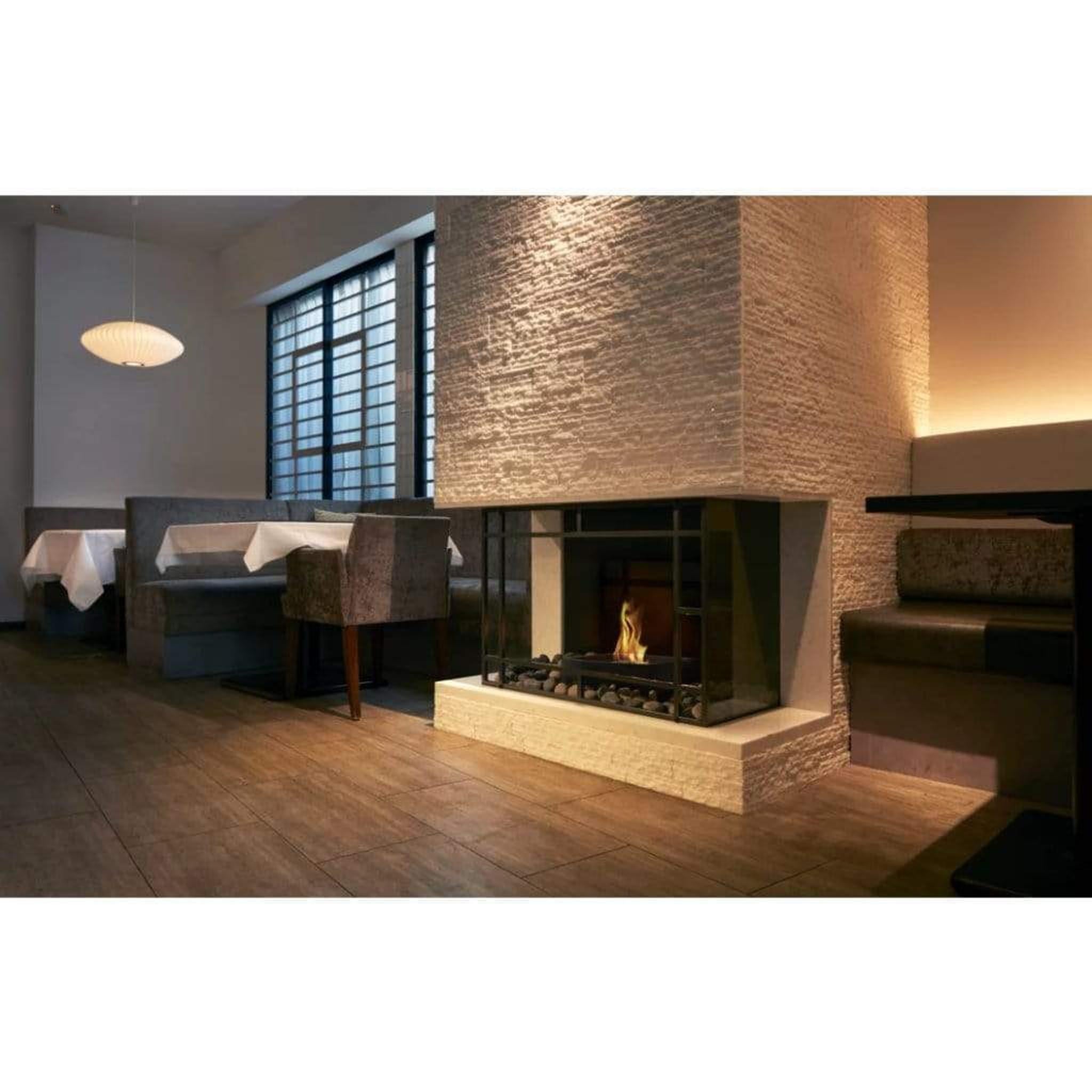 EcoSmart Fire Grate 18" Ethanol Fireplace Insert with Fluid Concrete Technology by Mad Design Group