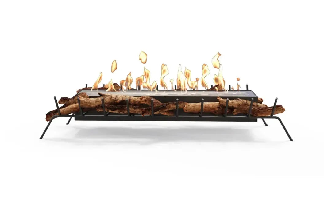 EcoSmart Fire Heritage Grate 49" Ethanol Fireplace Insert with Stainless Steel Burner by Mad Design – Indoor & Outdoor