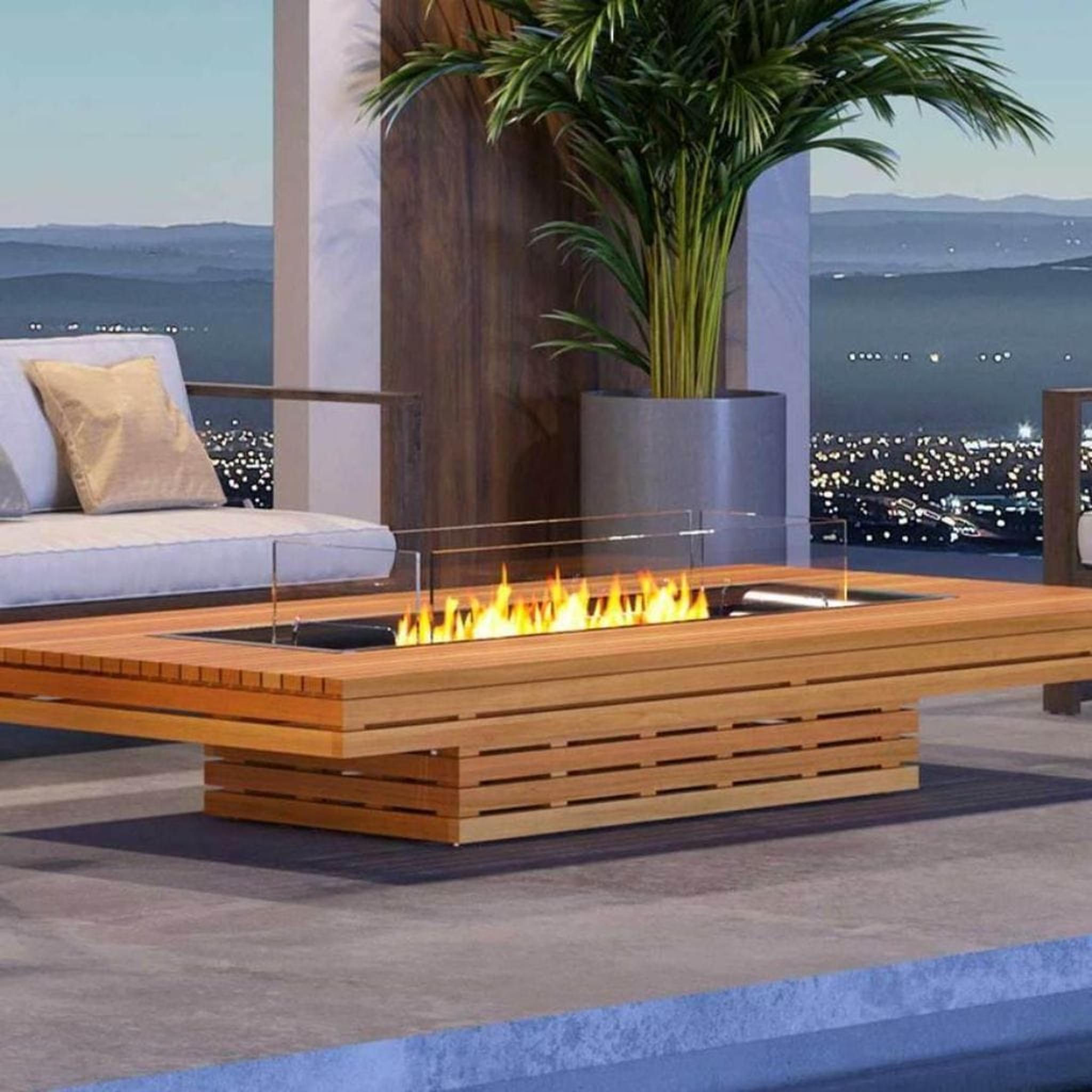 EcoSmart Fire L1080 Fire Screen with Toughened Glass Panels by Mad Design Group