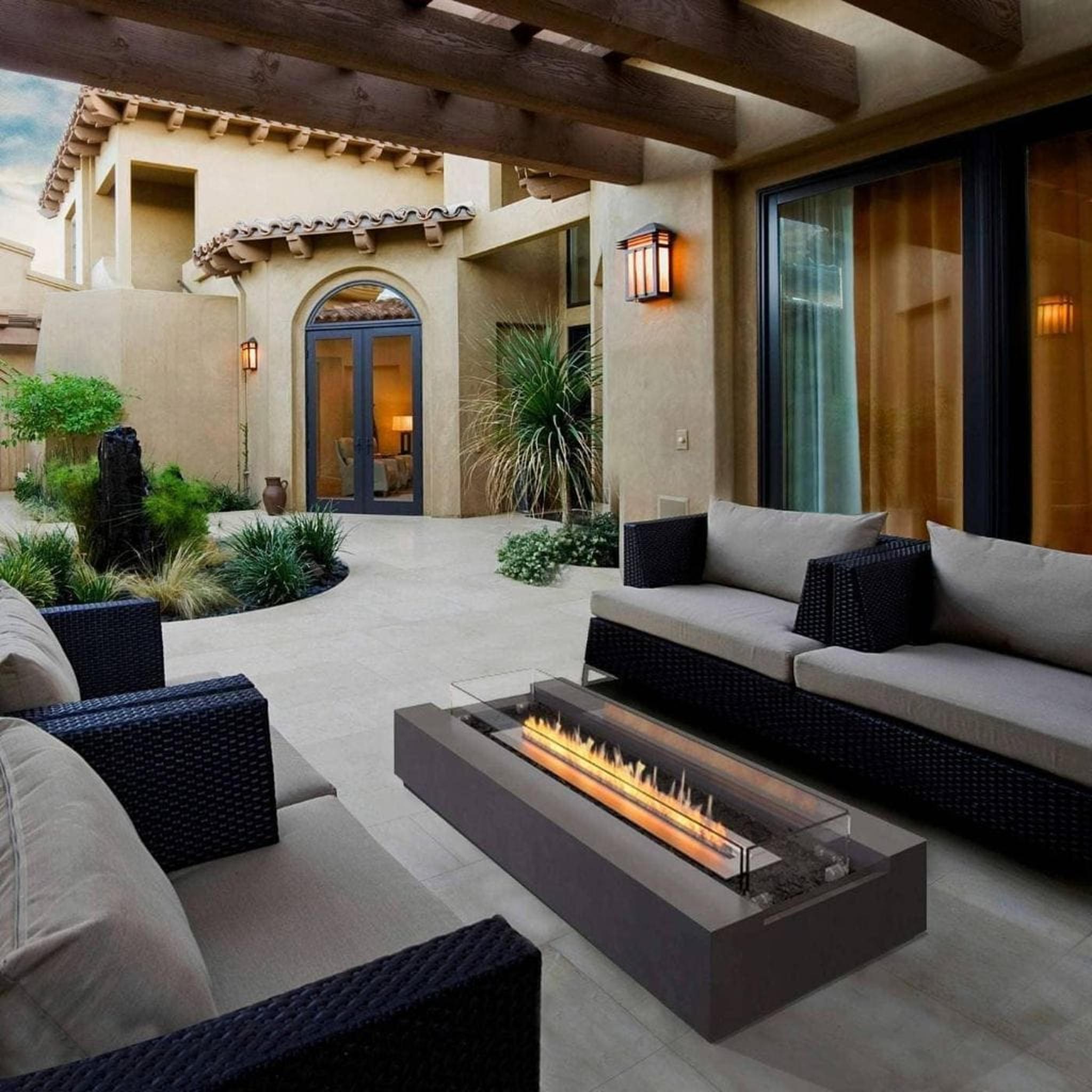 EcoSmart Fire L1080 Fire Screen with Toughened Glass Panels by Mad Design Group
