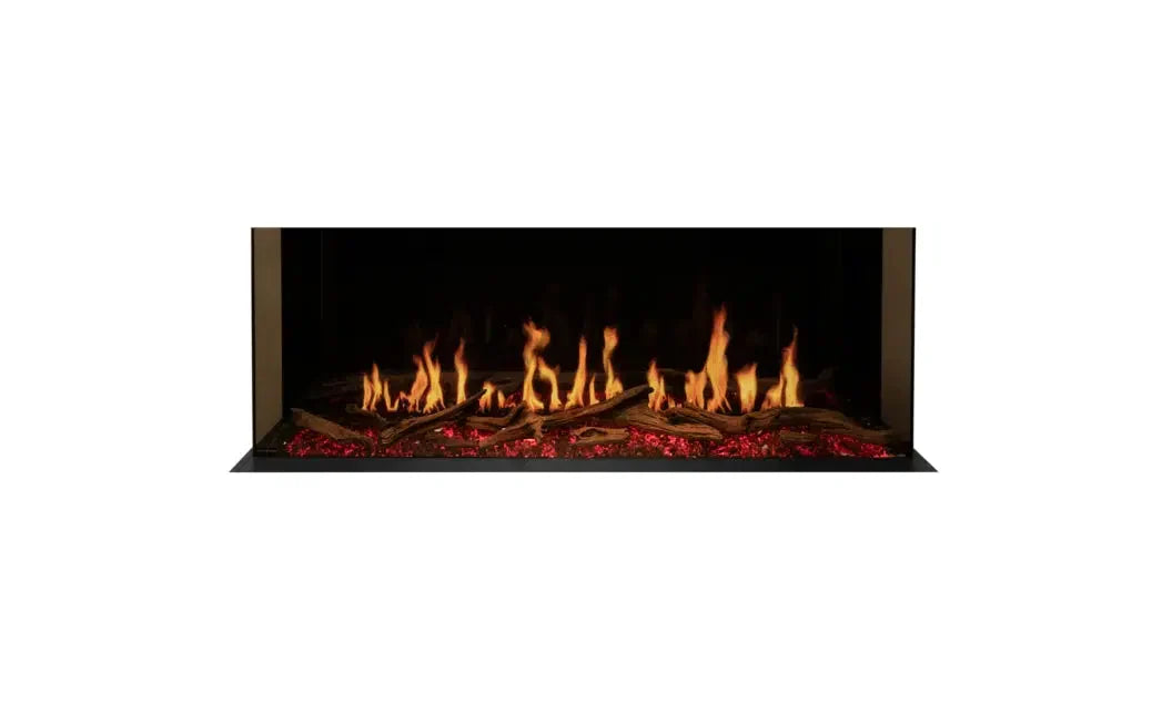 EcoSmart Fire Motion 52" Black Single-Sided Electric Fireplace with Motion Picture Flame Technology by MAD Design Group