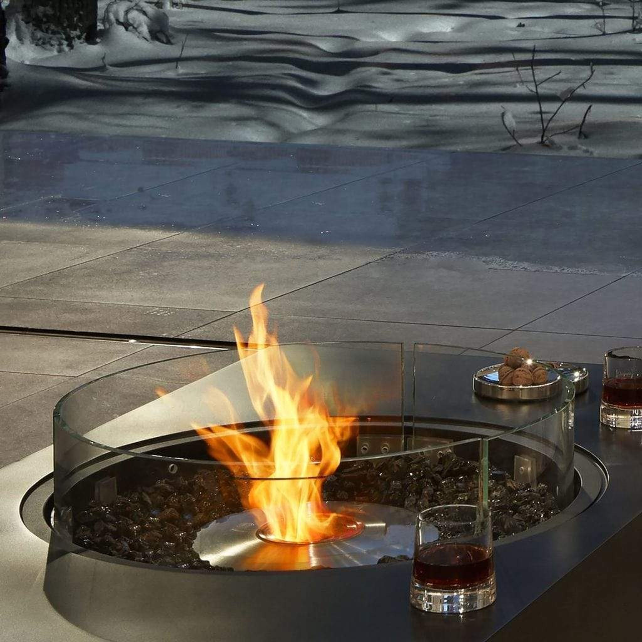 EcoSmart Fire R530 Glass Fire Screen for POD 30 & POD 40 by Mad Design Group