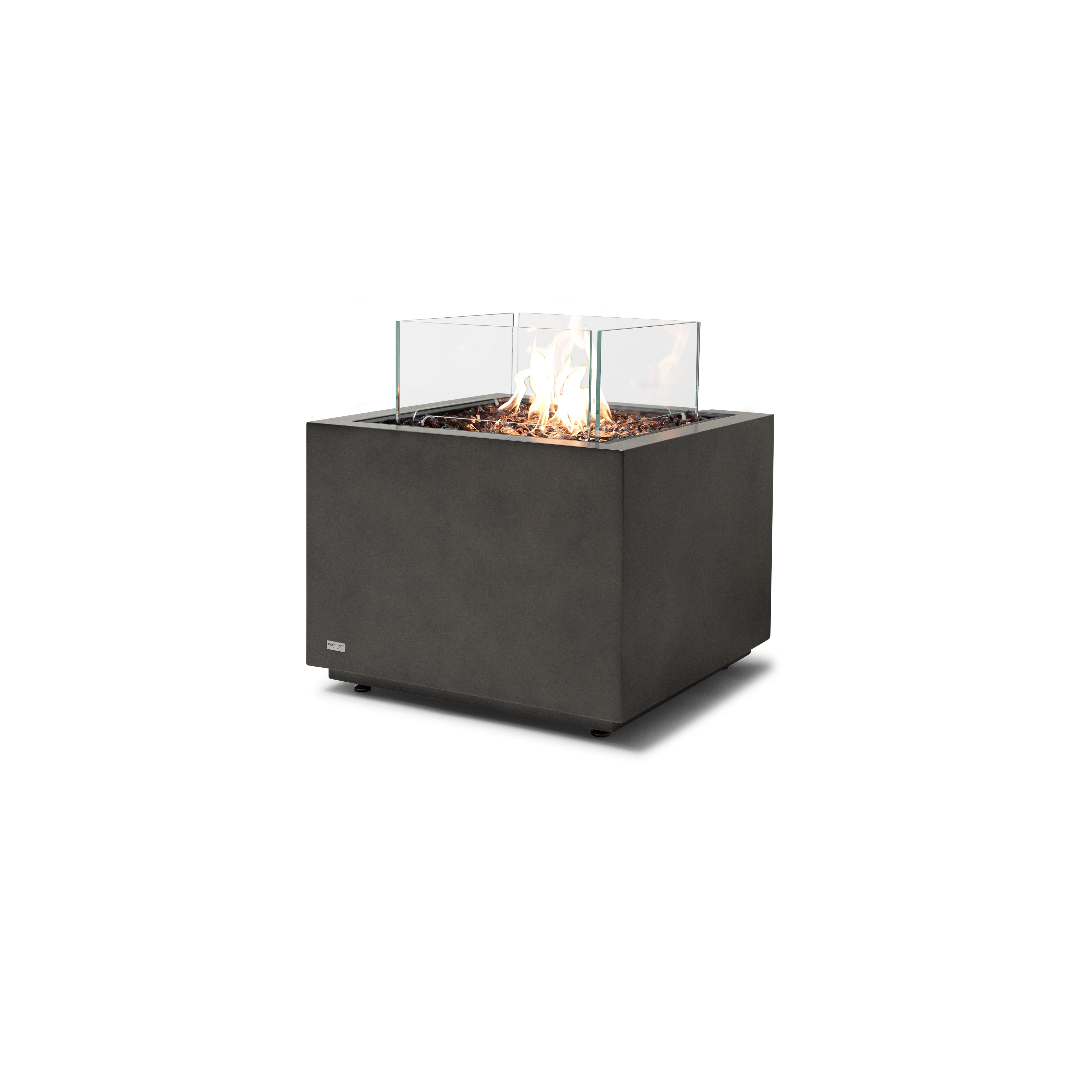 EcoSmart Fire Sidecar 24" Natural Weather-Resistant Freestanding Fire Table with Gas LP/NG Burner by Mad Design Group