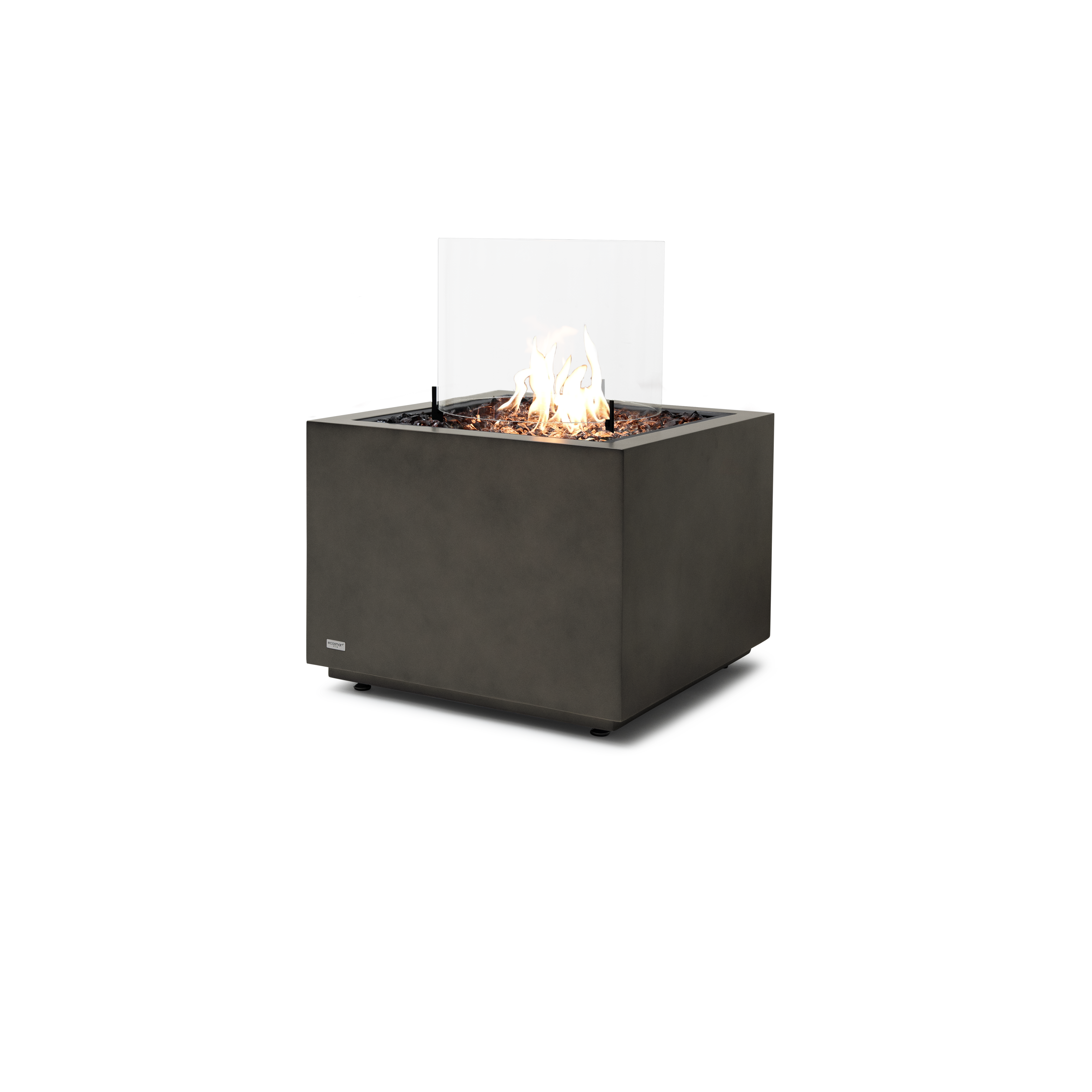 EcoSmart Fire Sidecar 24" Natural Weather-Resistant Freestanding Fire Table with Gas LP/NG Burner by Mad Design Group