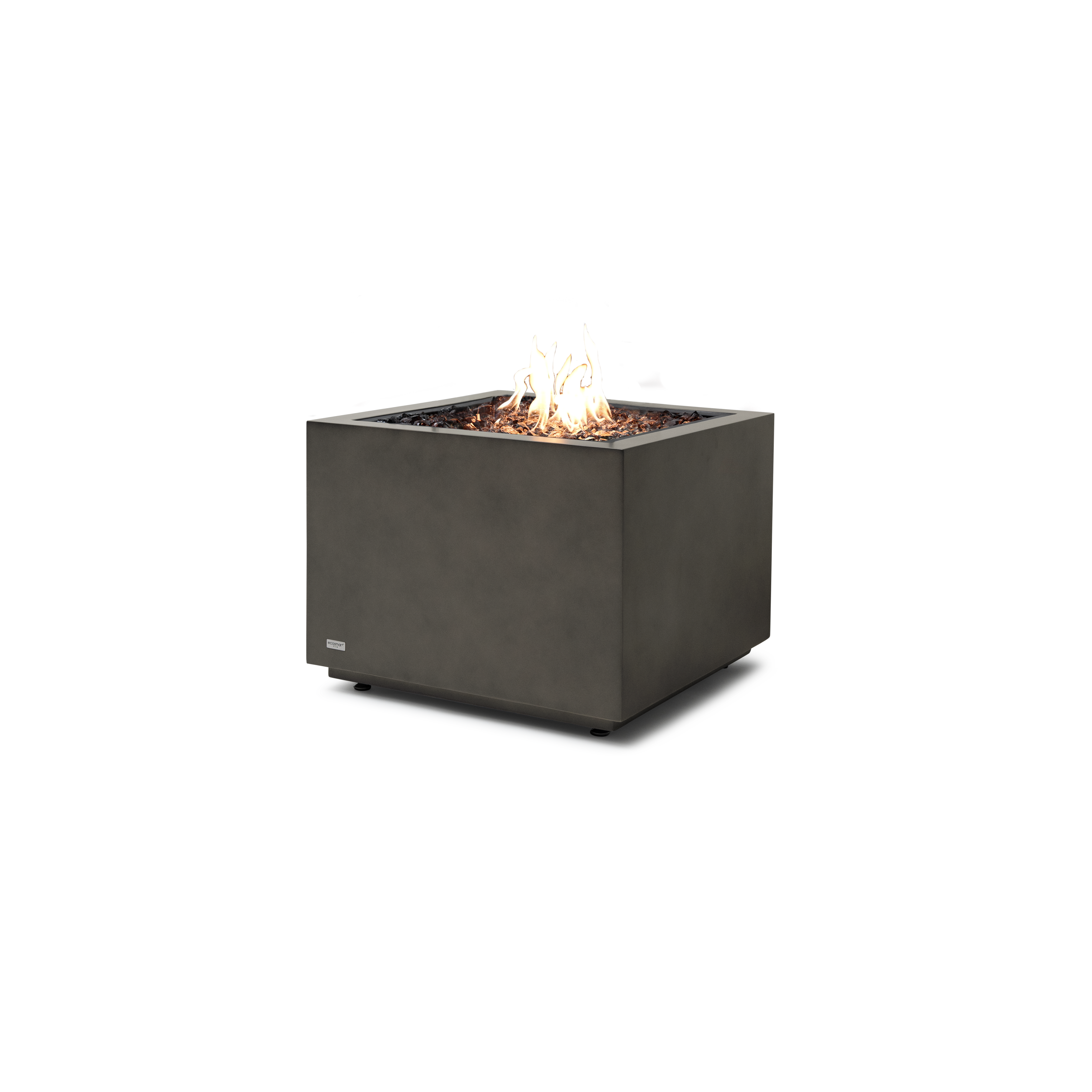 EcoSmart Fire Sidecar 24" Natural Weather-Resistant Freestanding Fire Table with Gas LP/NG Burner by Mad Design Group