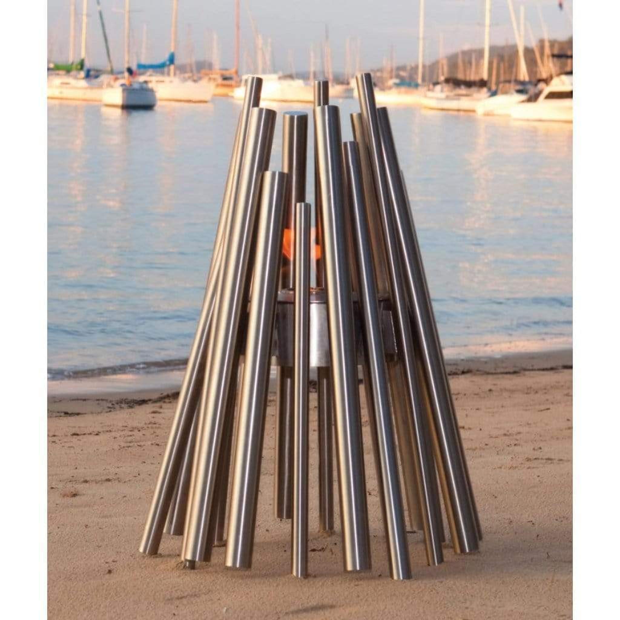 EcoSmart Fire Stix 22" Portable Ethanol Fire Pit with Stainless Steel Burner by Mad Design Group