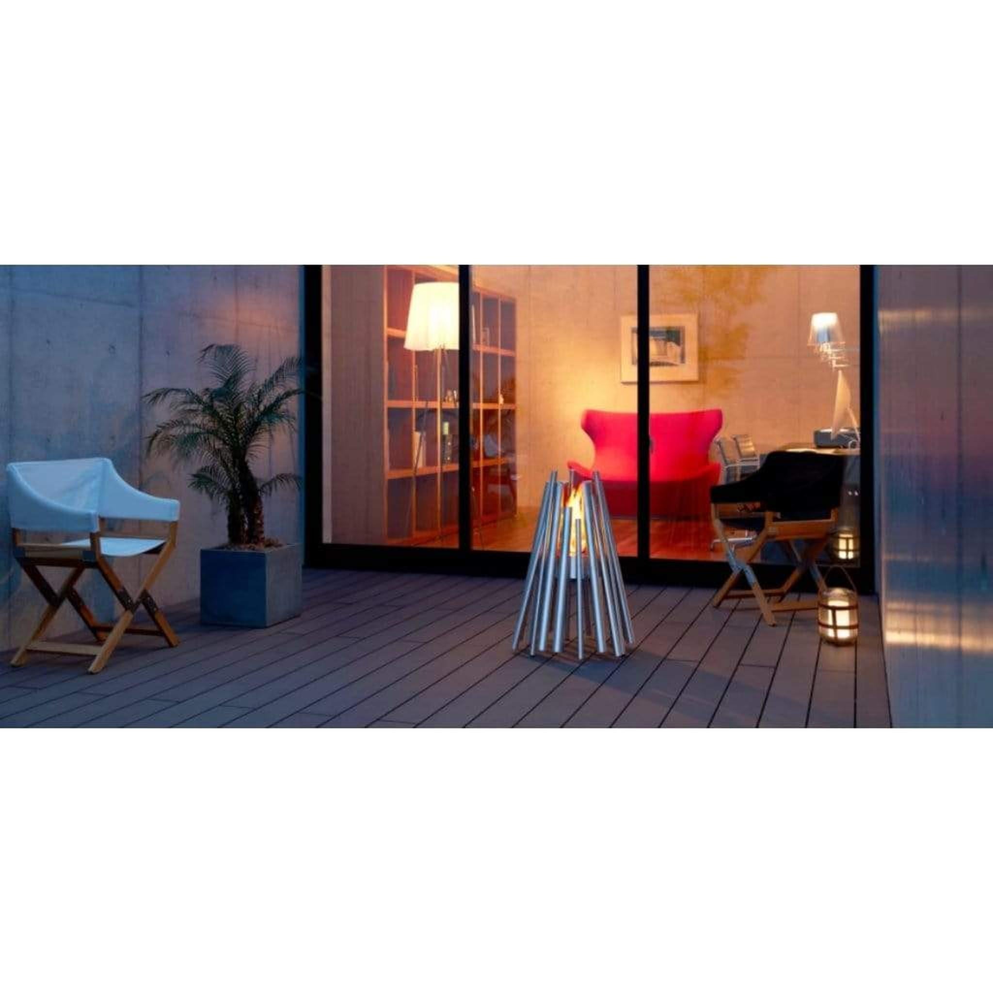 EcoSmart Fire Stix 22" Portable Ethanol Fire Pit with Stainless Steel Burner by Mad Design Group