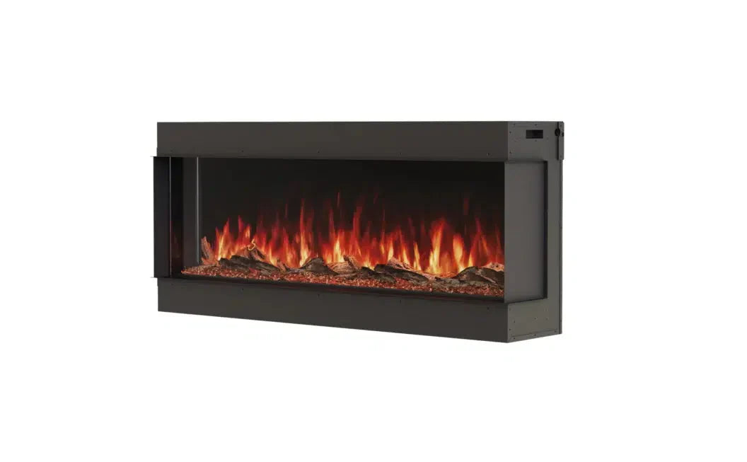 EcoSmart Fire Switch 56" Black Single Sided Electric Fireplace with Switch FX Technology by MAD Design Group