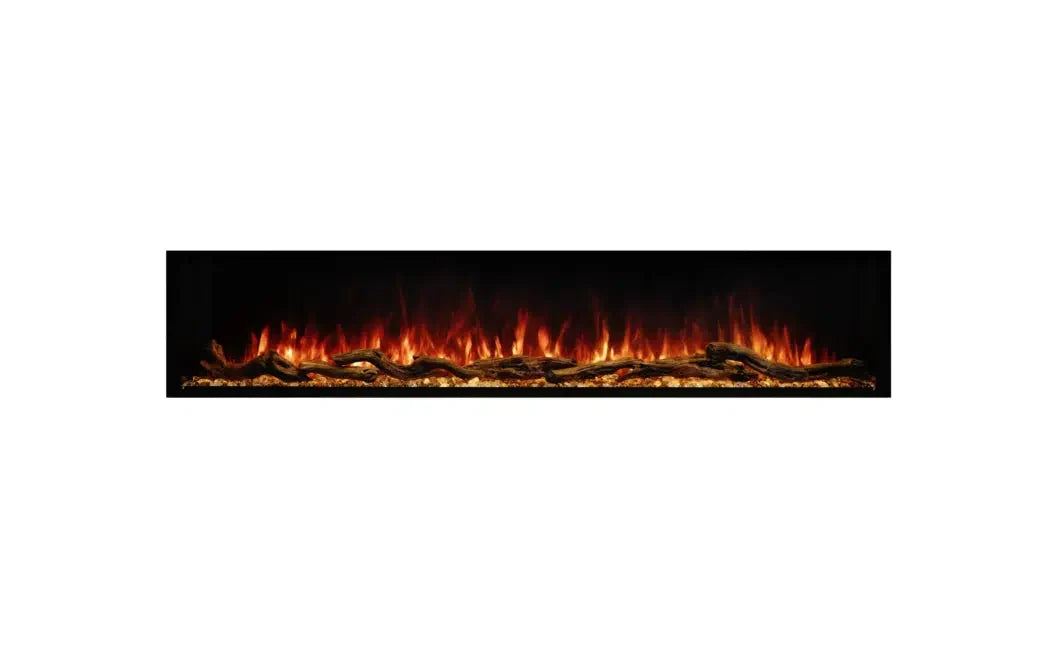EcoSmart Fire Switch 80" Black Single Sided Electric Fireplace with Switch FX Technology by MAD Design Group