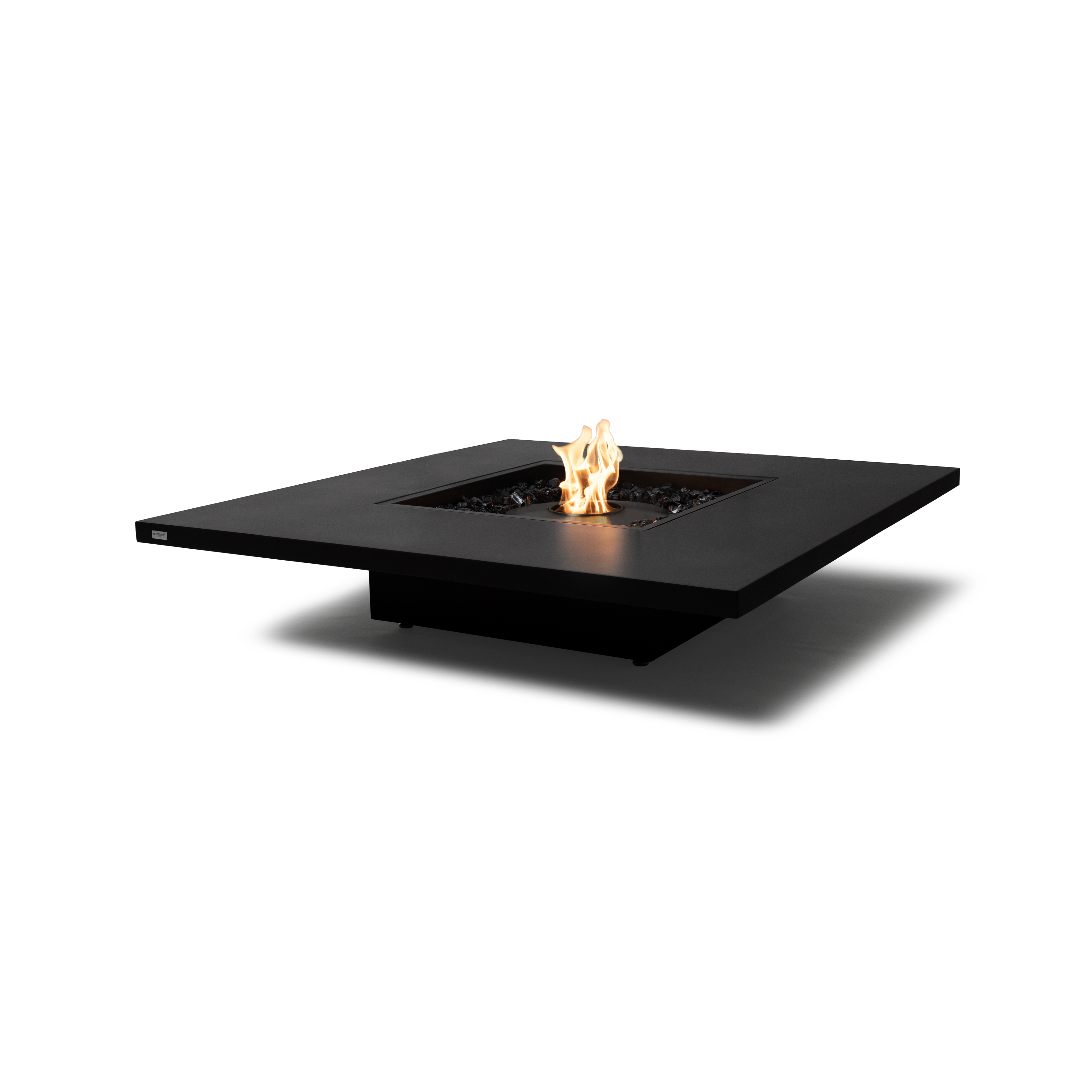 EcoSmart Fire Vertigo 50" Graphite Freestanding Outdoor Fire Table with Black Burner and Floating Design by MAD Design Group