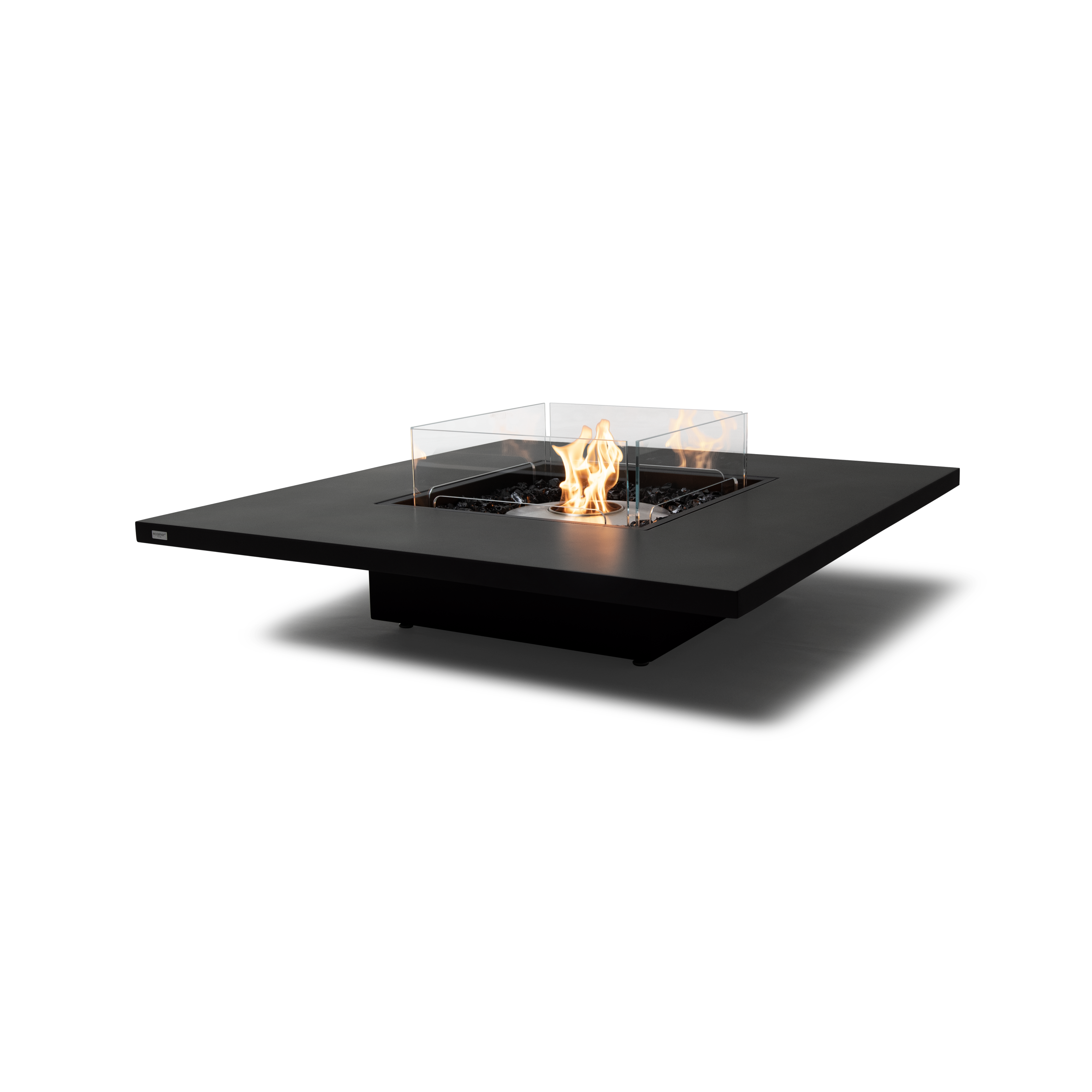EcoSmart Fire Vertigo 50" Graphite Freestanding Outdoor Fire Table with Stainless Steel Burner and Floating Design by MAD Design Group