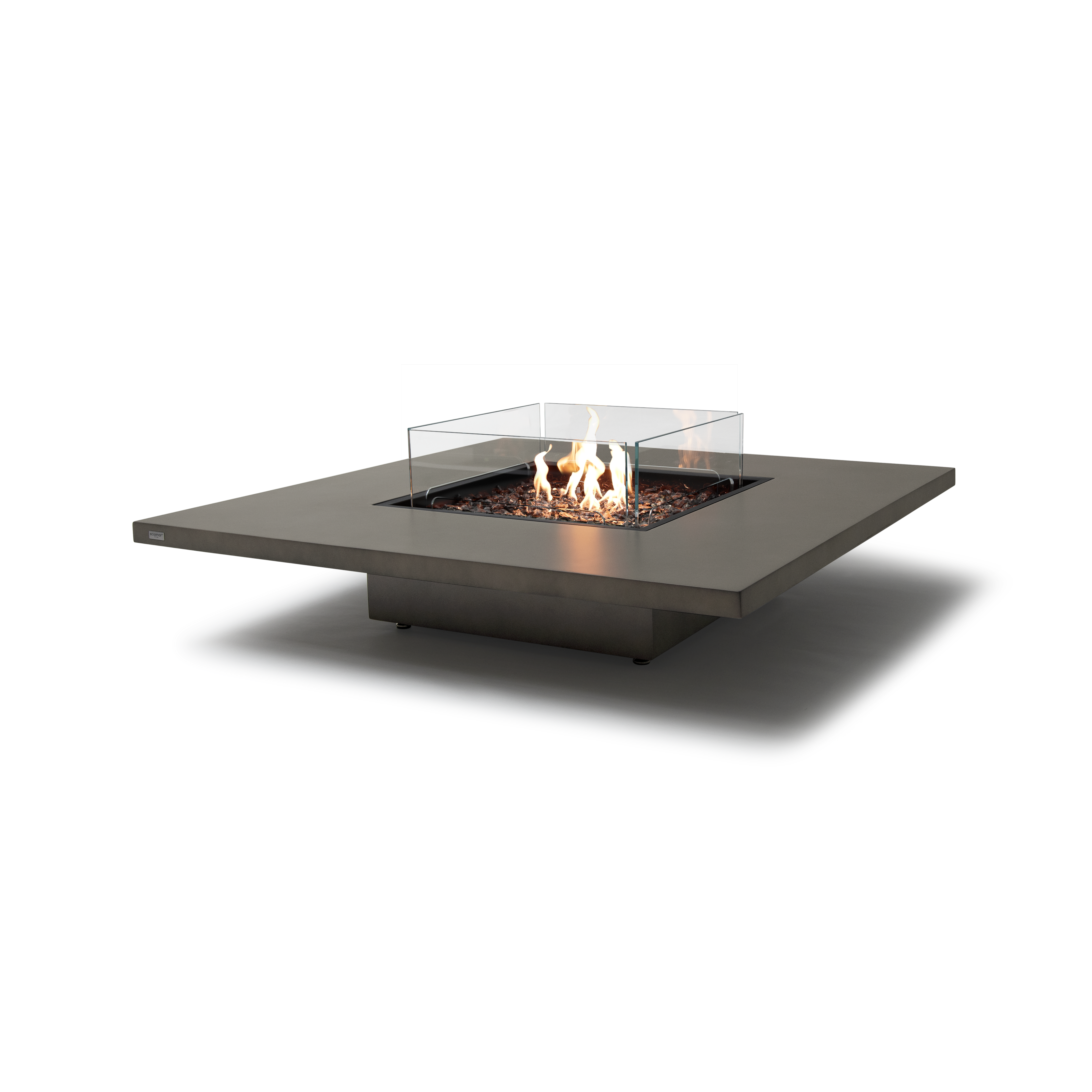 EcoSmart Fire Vertigo 50" Natural Freestanding Fire Table with Gas LP/NG Burner and Floating Base by Mad Design Group